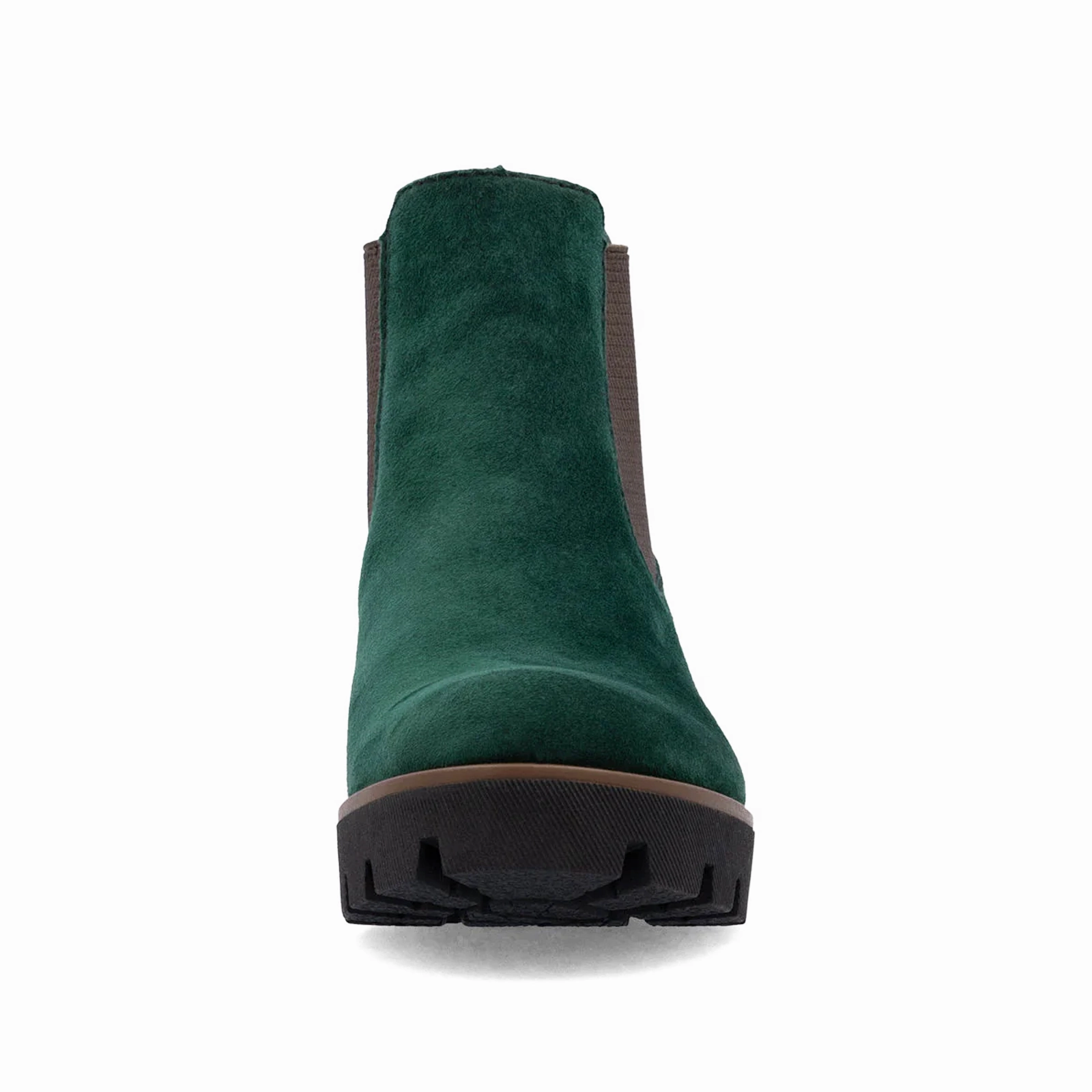 Rieker 79265 Amalia Chelsea Boot (Women) - Bottlegreen/Brown Sheepsuede Ultimate Wear Flexibility Design