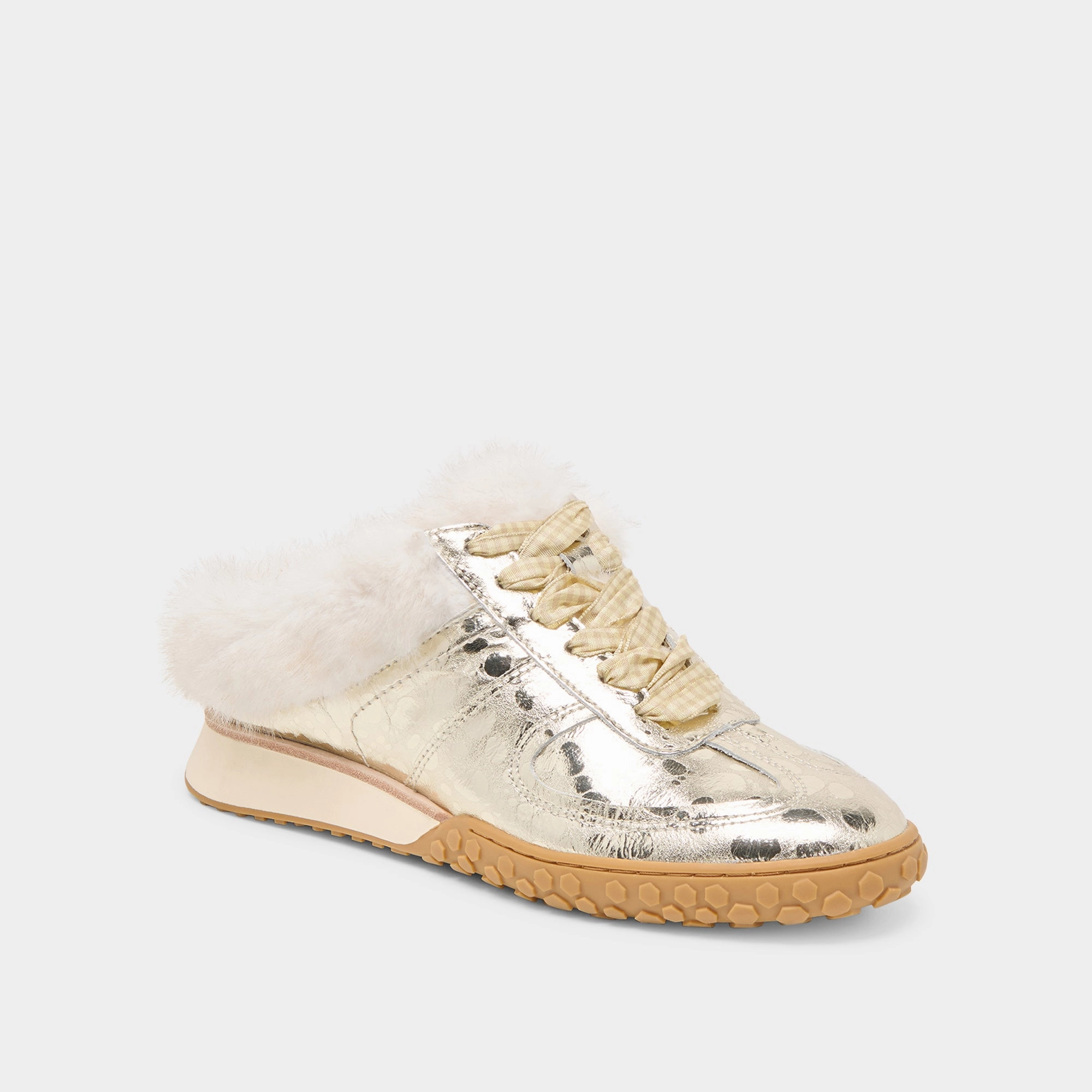 IZZEY PLUSH SNEAKERS PLATINUM LEATHER Active Motion Relaxed Walking