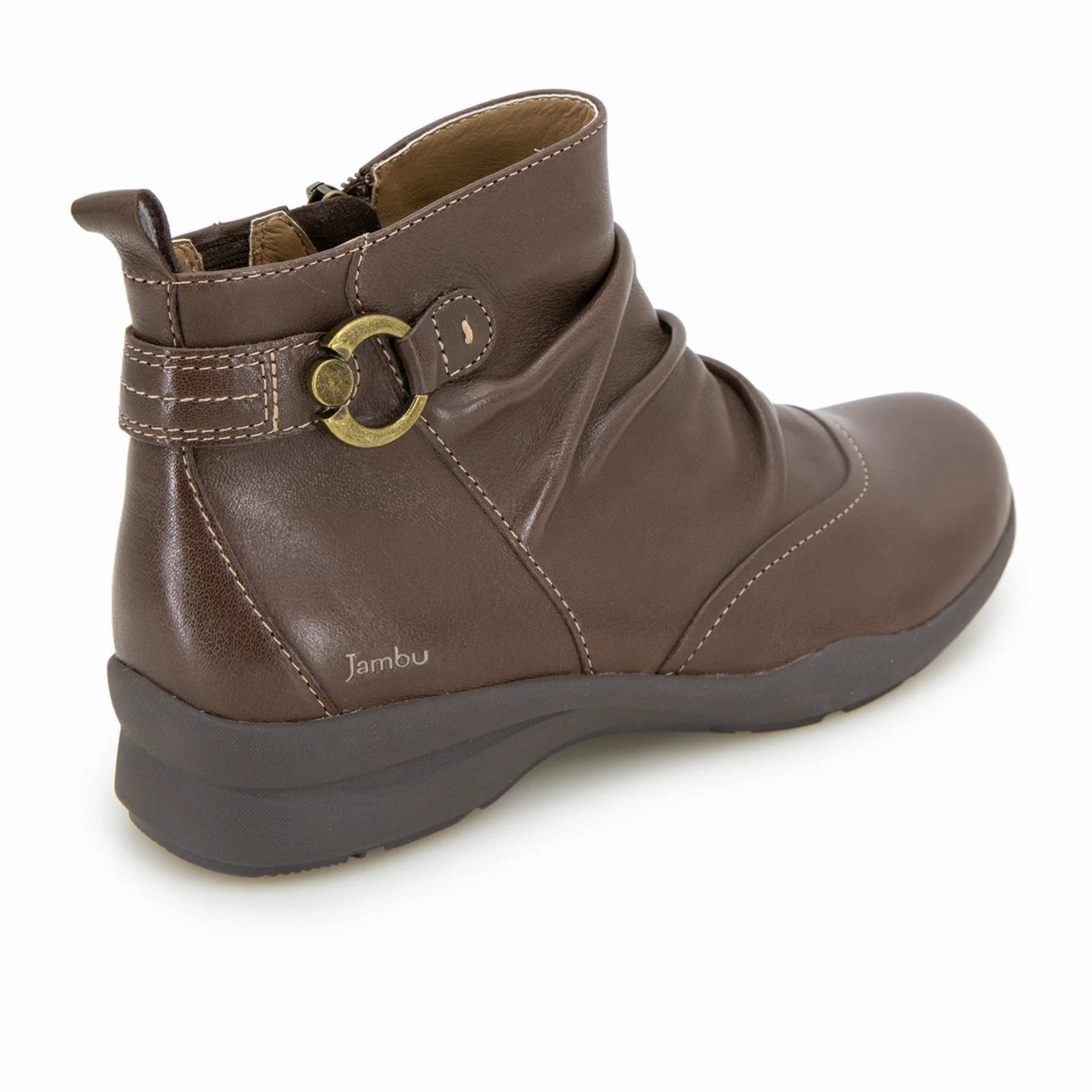 Jambu Angie Ankle Boot (Women) - Dark Brown Long Travel