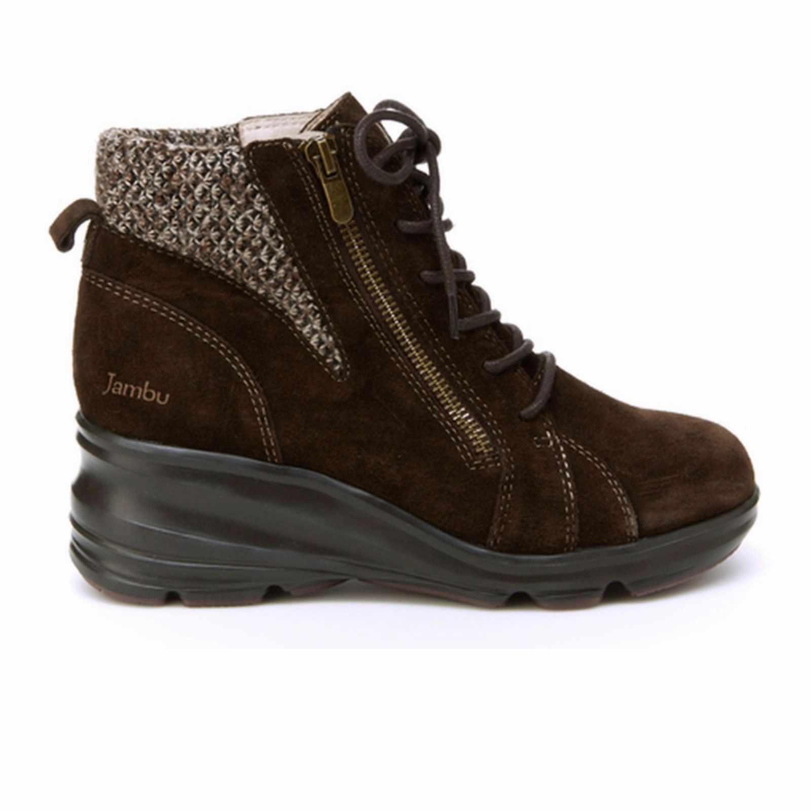 Jambu Stella Water Resistant Ankle Boot (Women) - Dark Brown Comfort Buckles
