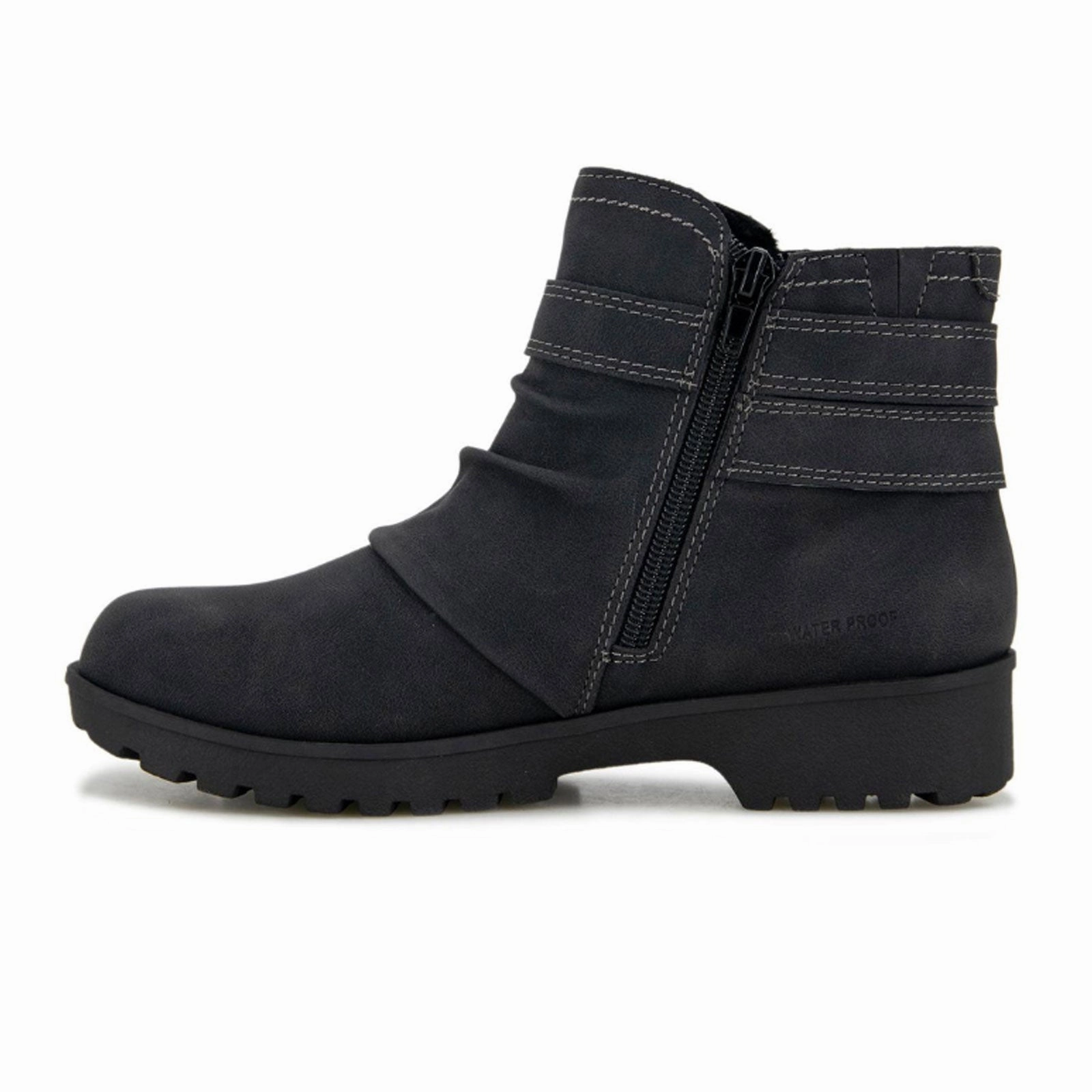 JBU Betsy Water Resistant Ankle Boot (Women) - Black Trail Comfort Comfort Flex
