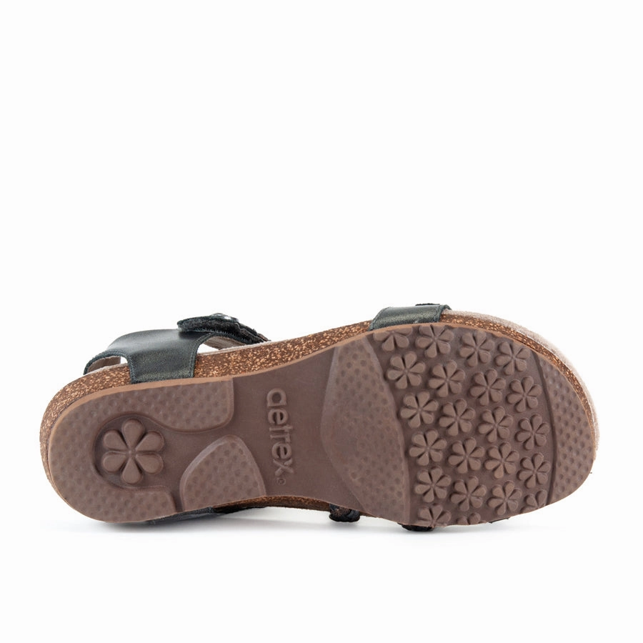 Eco Friendly Construction JILLIAN - GUNMETAL - LEATHER