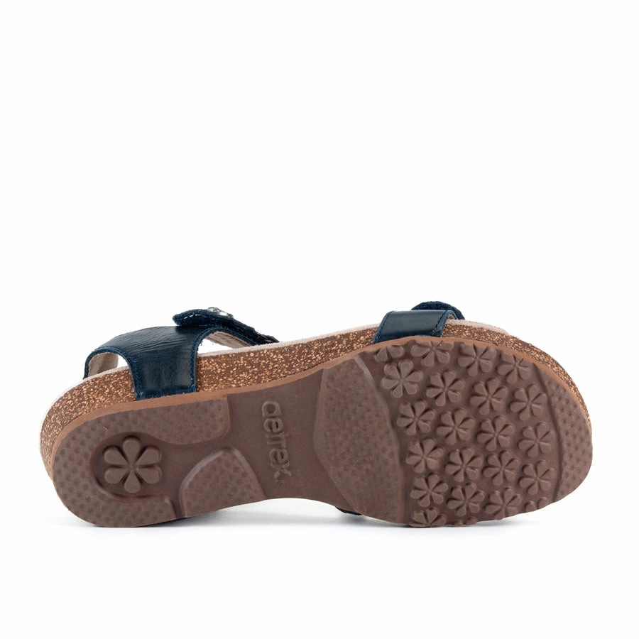 JILLIAN - NAVY - LEATHER serious hikers' equipment Impact Diffusing Heel