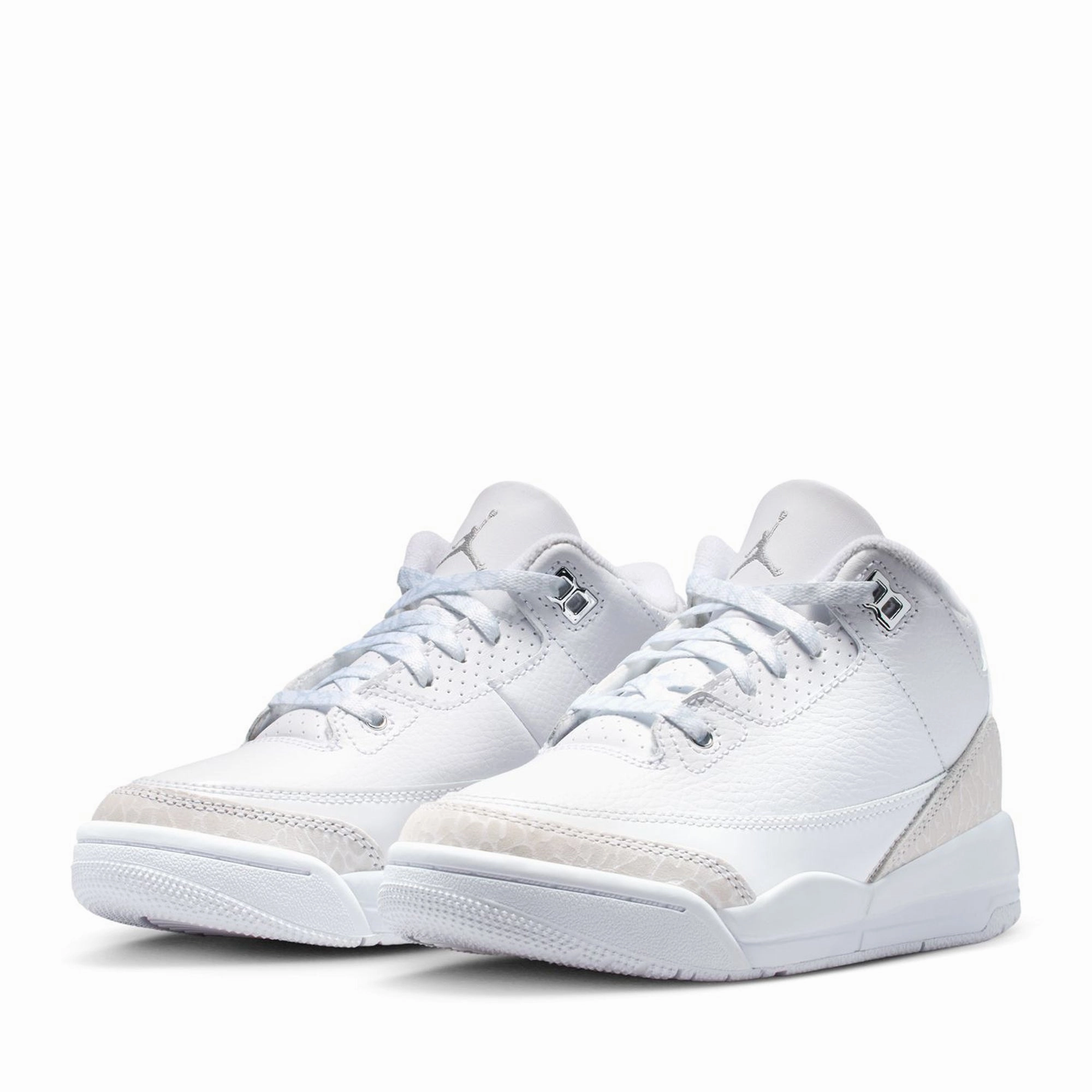 Jordan 3 Retro 'Pure Money' (PS) - White/Metallic Silver Durable Look