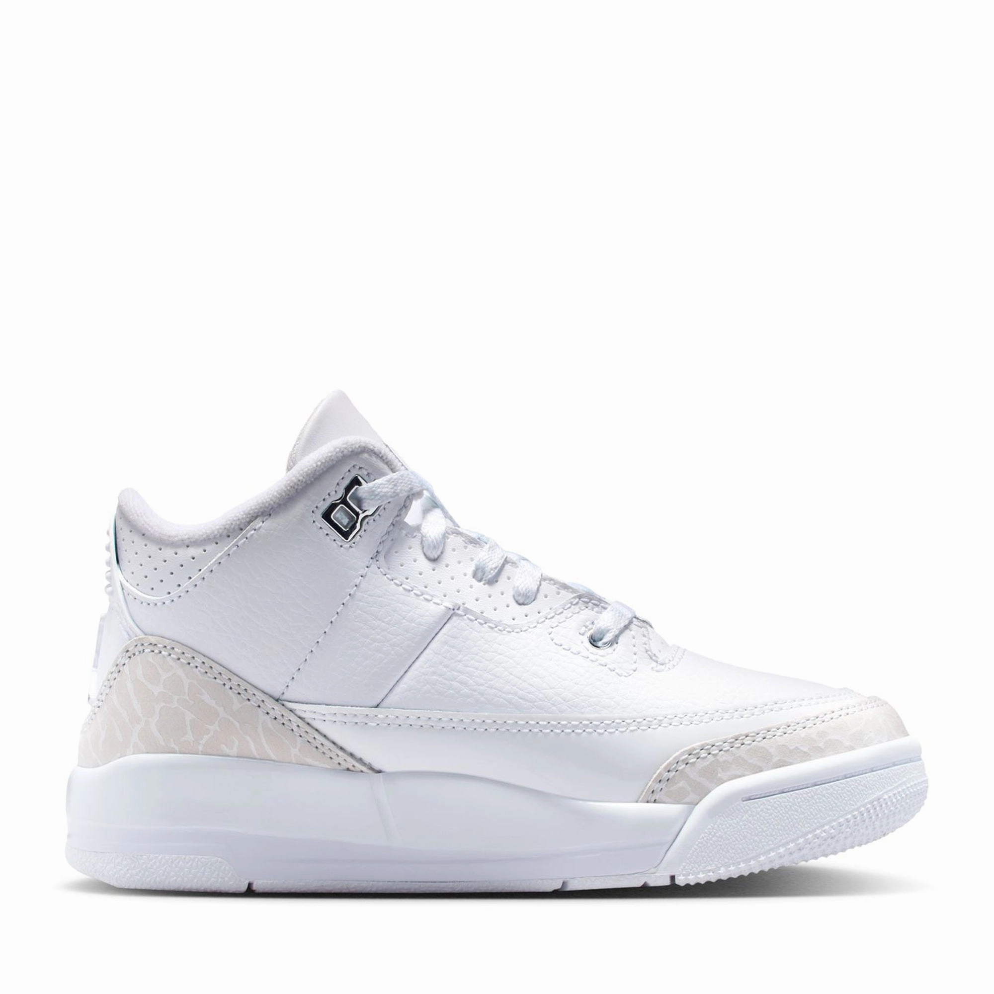 Jordan 3 Retro 'Pure Money' (PS) - White/Metallic Silver Anti   Slip Sole Eva Midsole