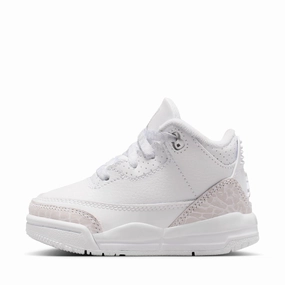 Jordan 3 Retro 'Pure Money' (TD) - White/Metallic Silver Protective Gear