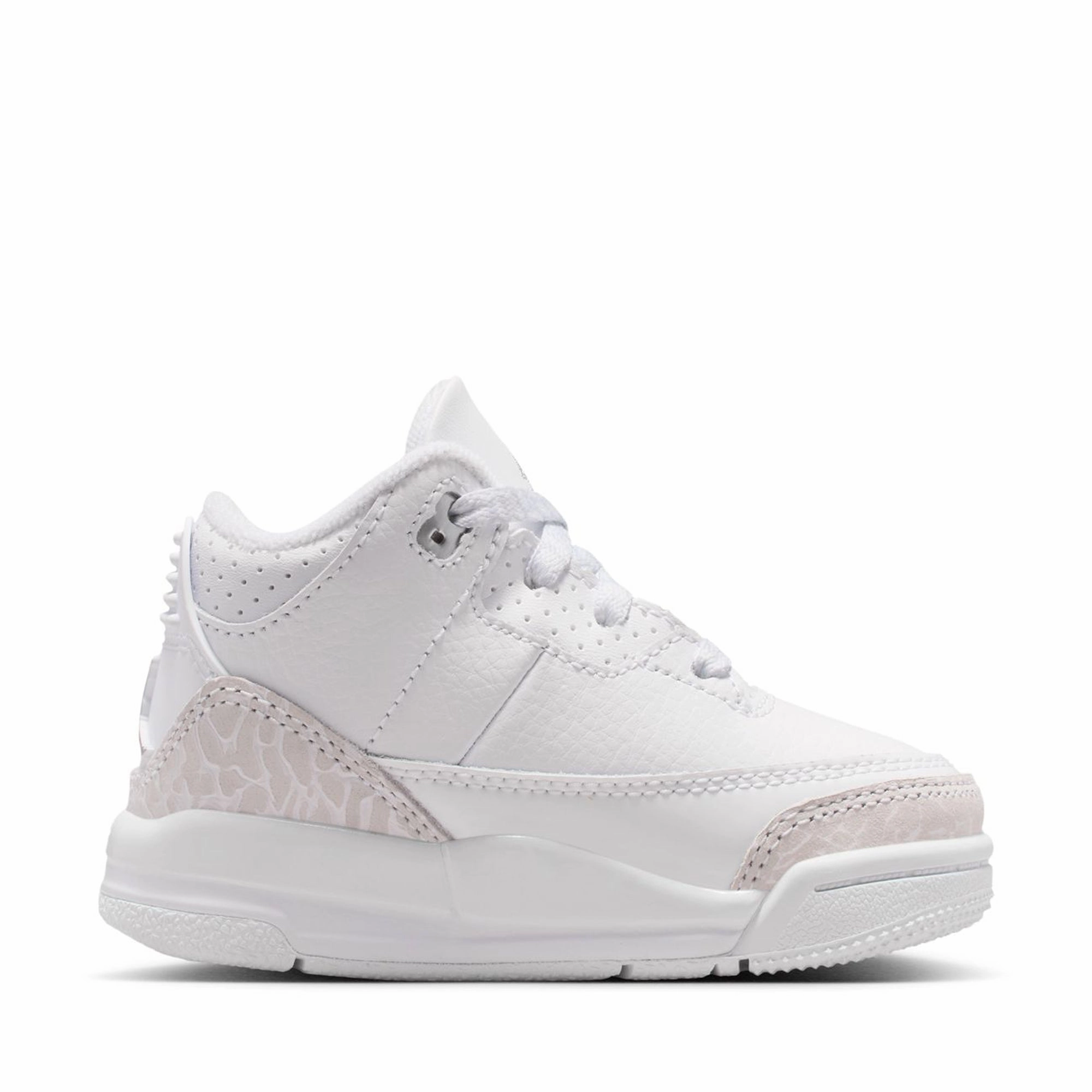 Waterproof Rainy Day Commuter Jordan 3 Retro 'Pure Money' (TD) - White/Metallic Silver