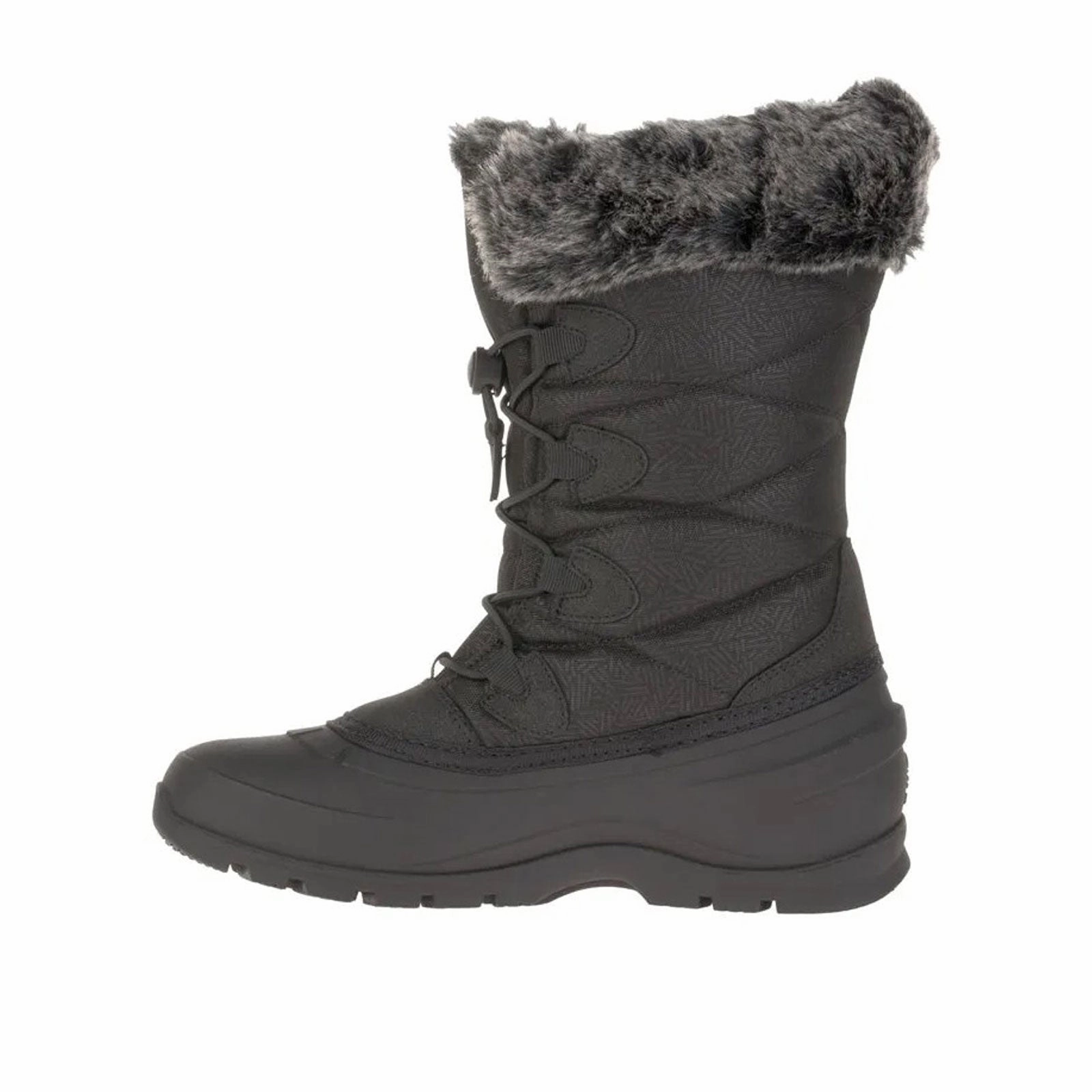 Airport Look Trendy Vibe Kamik Momentum 3 Mid Winter Boot (Women) - Black