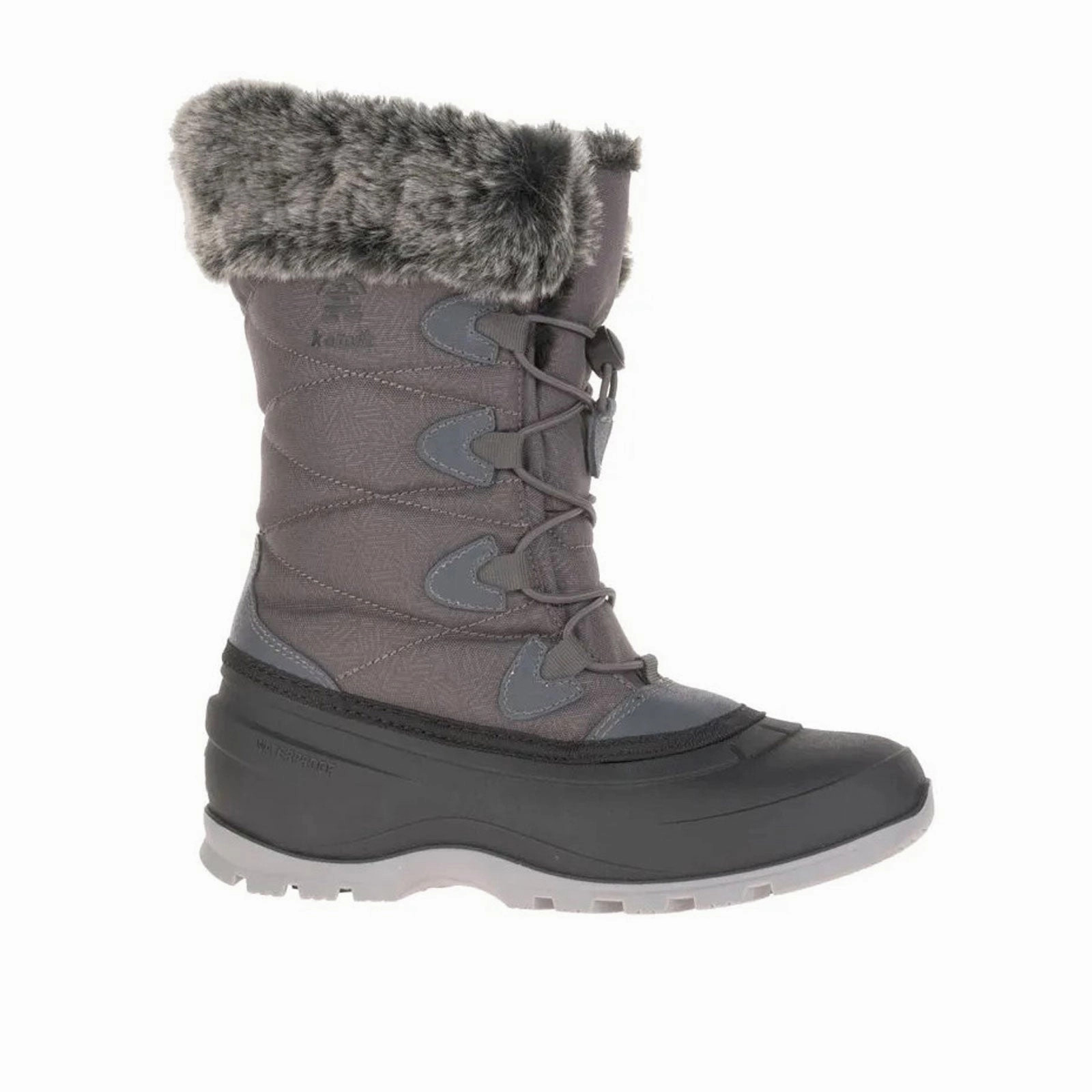 Kamik Momentum 3 Mid Winter Boot (Women) - Charcoal Impact Resistant Heel Low Profile Comfort Seeker