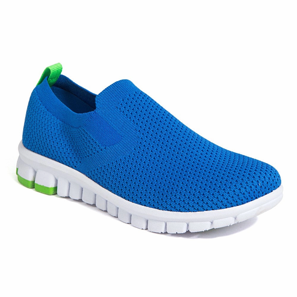 work use Protective Footwear Kids' Eddy Jr. in Blue/Lime