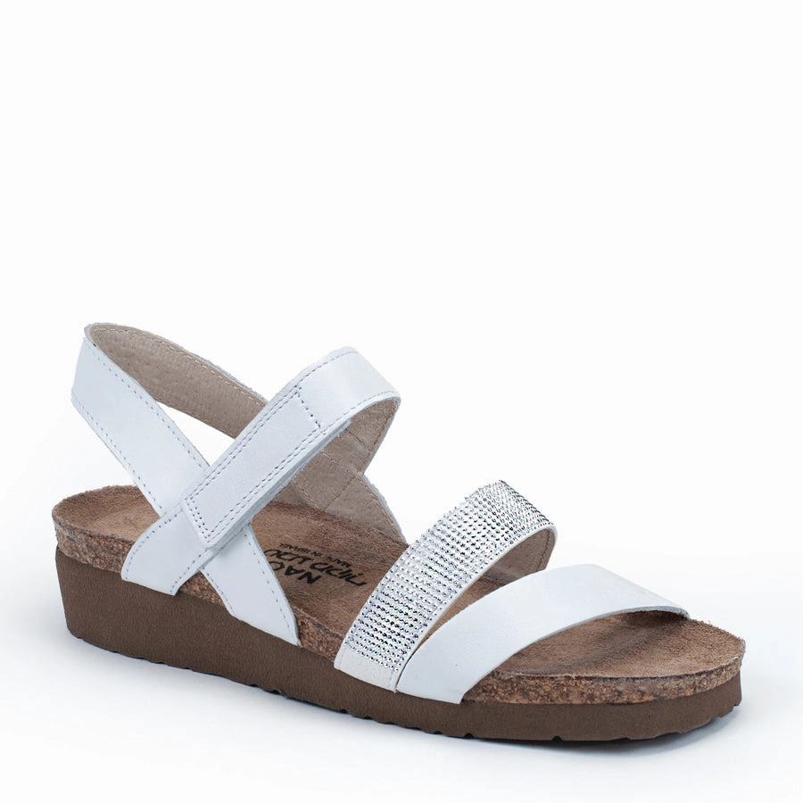 KRISTA - WHITE - LEATHER variety Structured chic