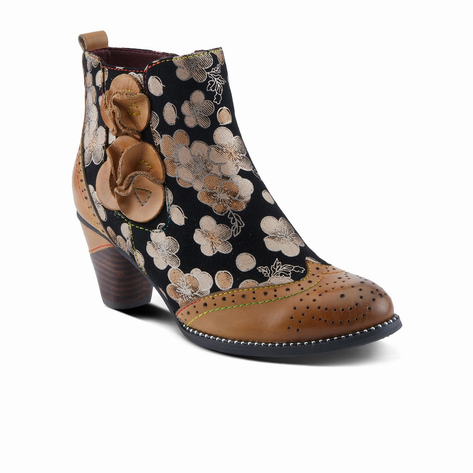 L'Artiste Glynn Heeled Ankle Boot (Women) - Tan Multi Thermal Core Cold Weather Commuter