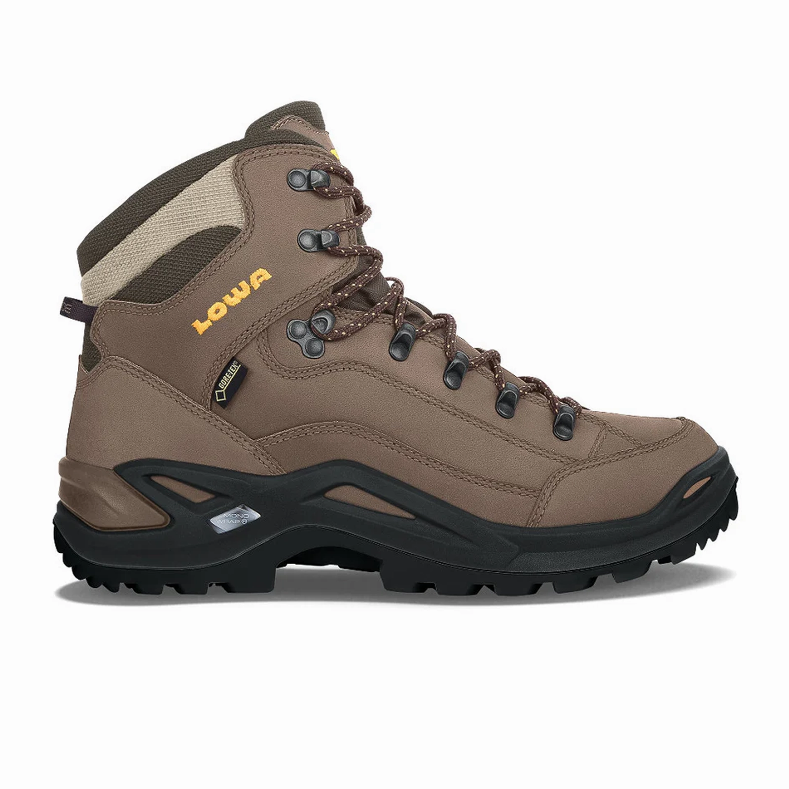 Comfortable Flex Lowa Renegade GTX Mid Hiking Boot (Men) - Sepia/Sepia