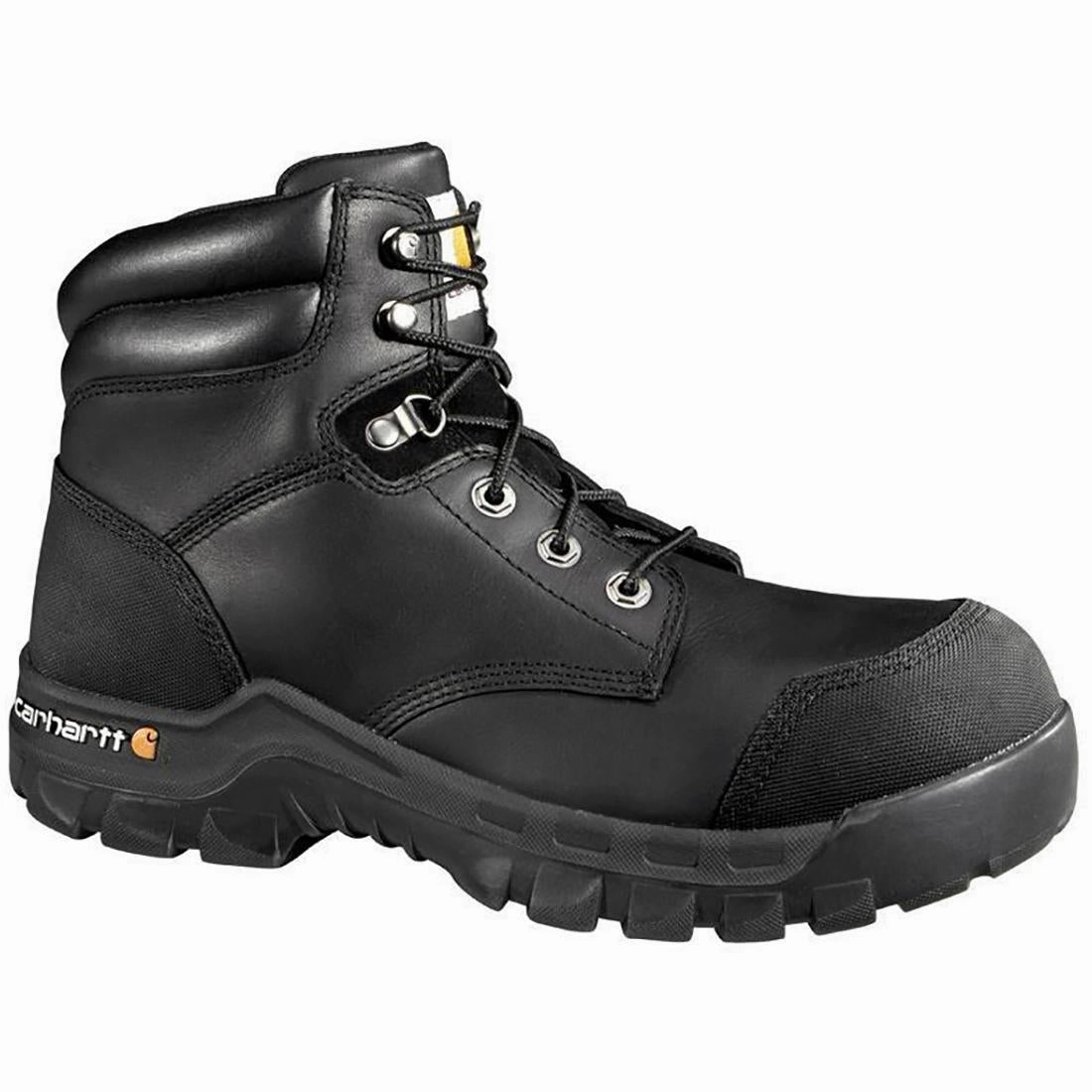 Eco Friendly Dye Process 6" Rugged Flex Waterproof Composite Toe Work Boot Black