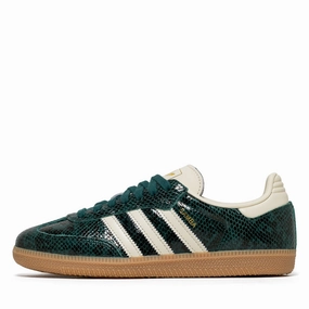 Urban Edge Comfort Straps Women's Adidas Samba OG - Cream White/Collegiate Green