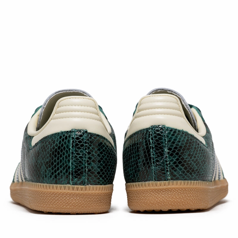 Women's Adidas Samba OG - Cream White/Collegiate Green Comfort Lining Urban Commute