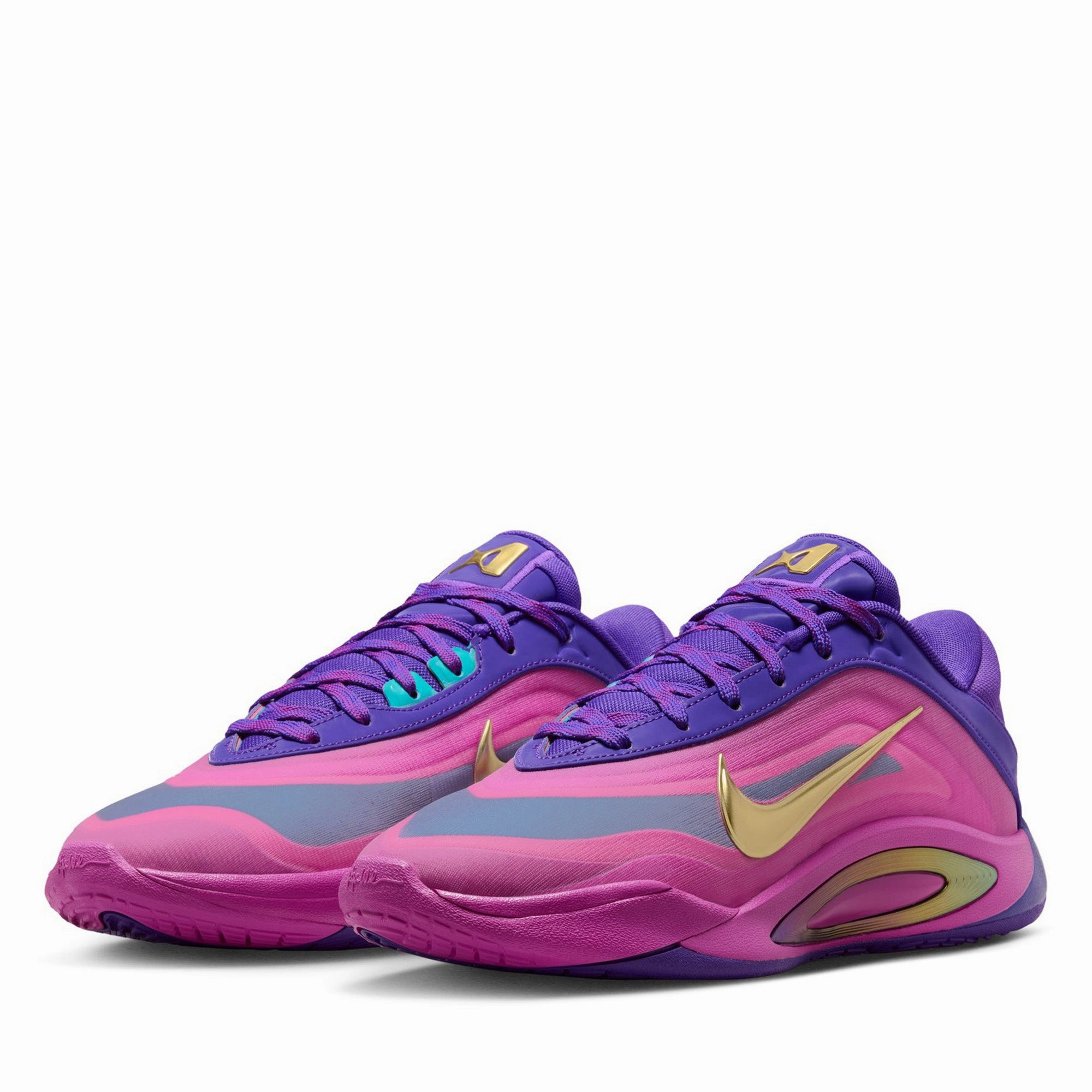 Women's Nike A'One - Fierce Purple/Metallic Gold Anti Slip Sole