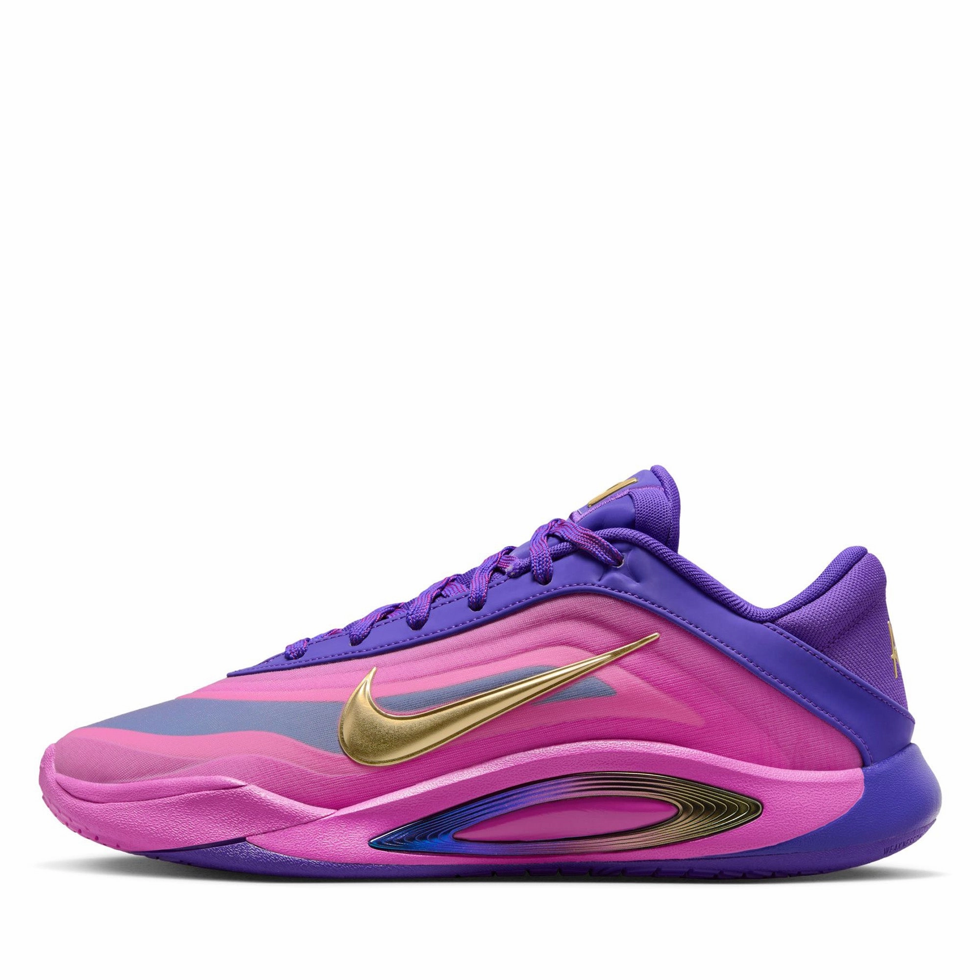 Women's Nike A'One - Fierce Purple/Metallic Gold Reinforced Form Night Travel