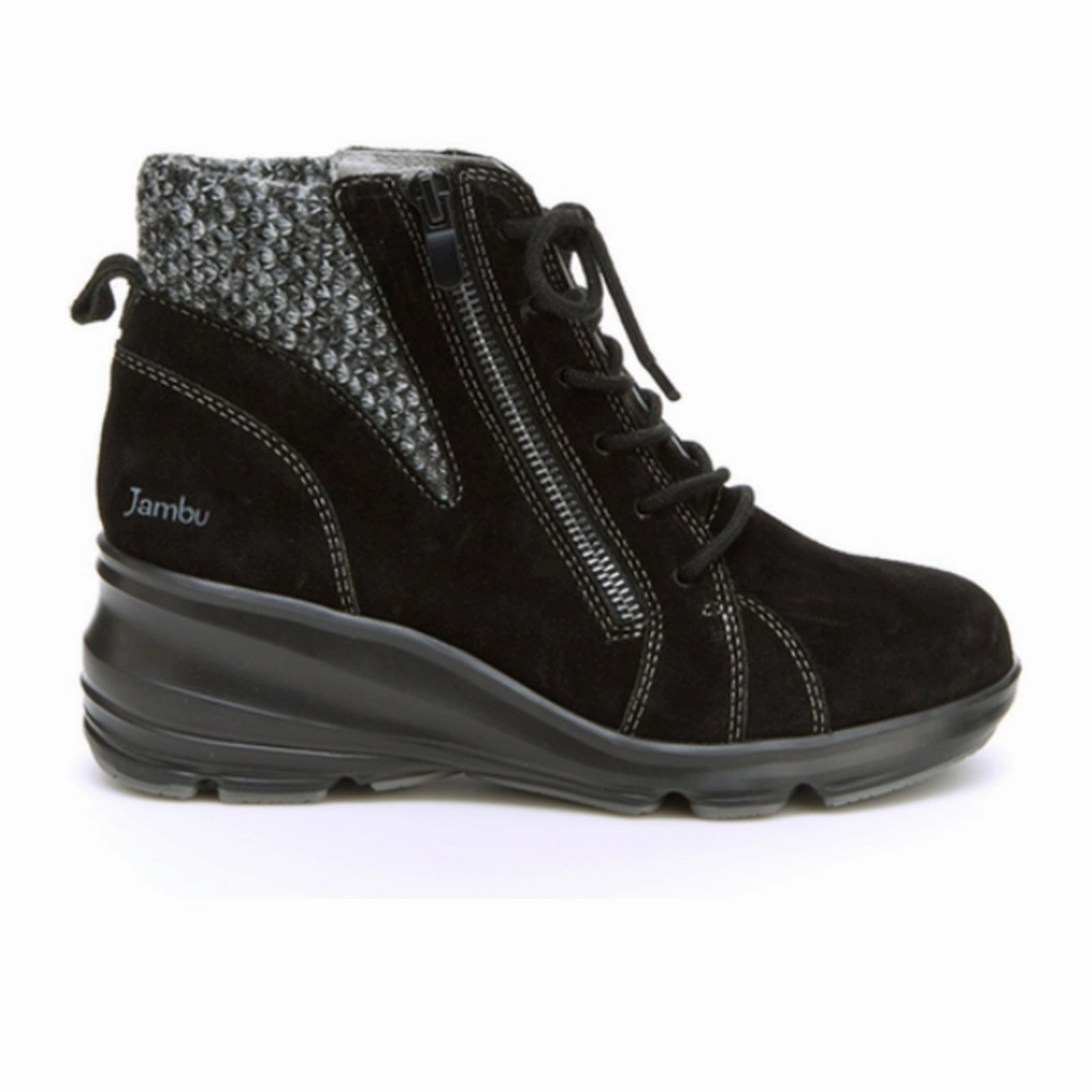 Trendy Protection Crisp Lines Jambu Stella Water Resistant Ankle Boot (Women) - Black