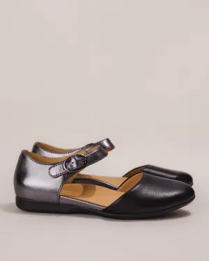 LIV - BLACK - LEATHER Abrasion Resistant Toe