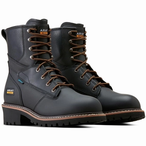 Logger Shock Shield Soft-Toe Waterproof Boot Black birthday High-top