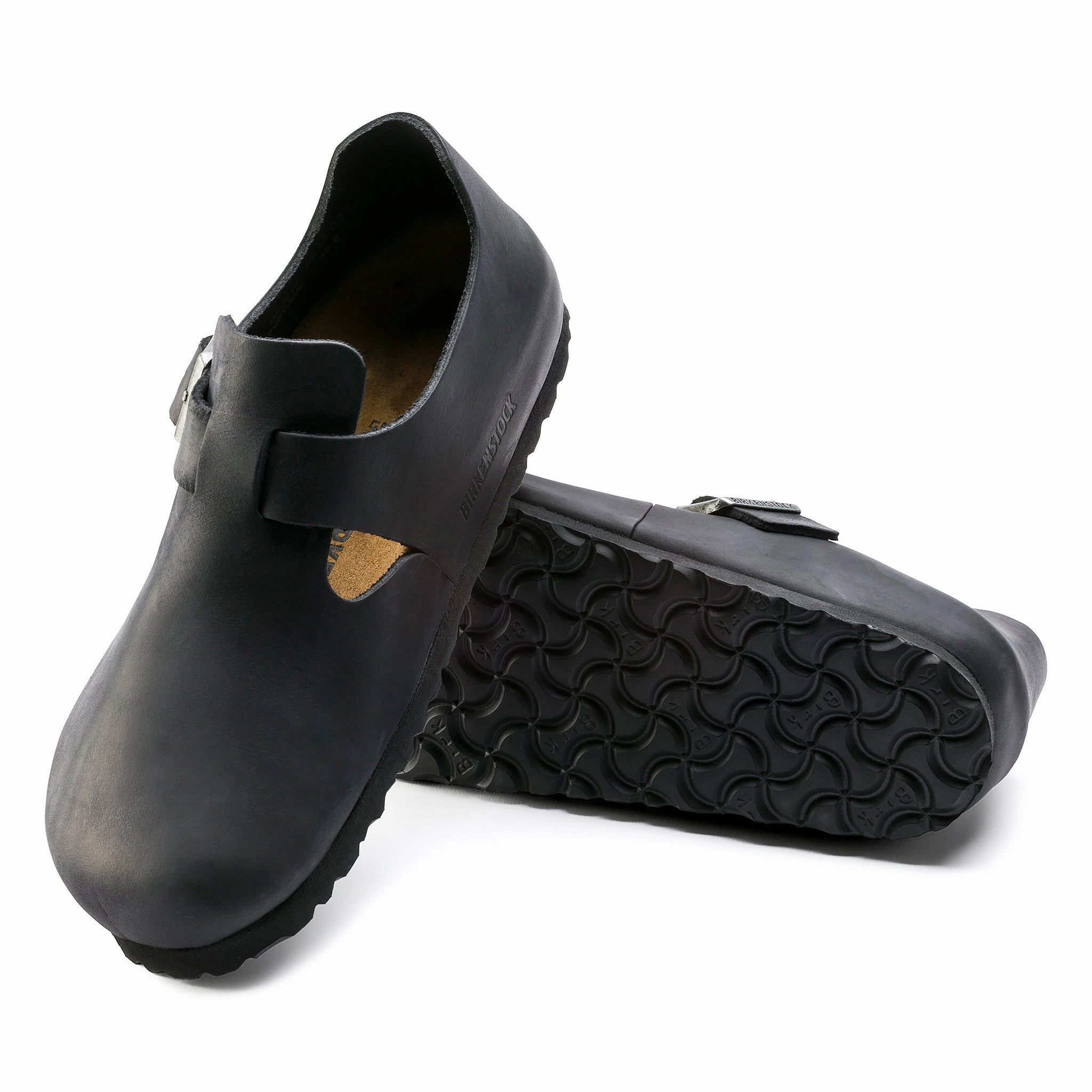 True LONDON - BLACK - OIL LEATHER