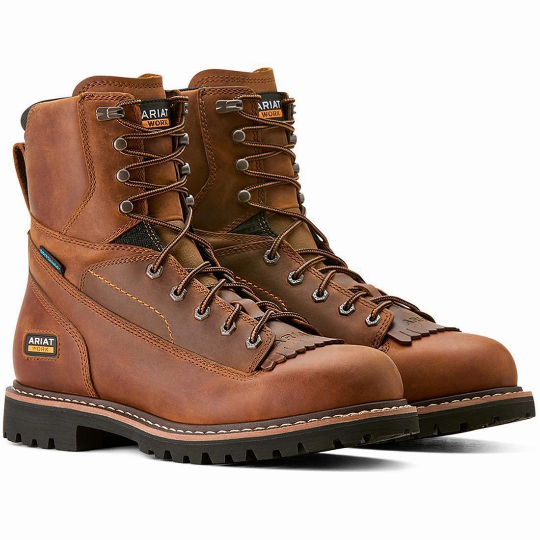 Longview Shock Shield 8 inch Soft-Toe Waterproof Boot Copper Brown highest