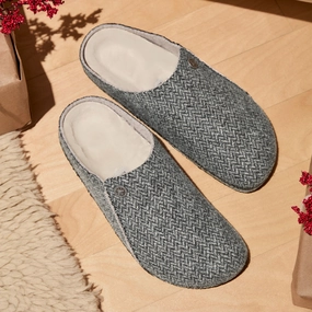 ZERMATT - GRAY - WOOL Summer Ready Slides
