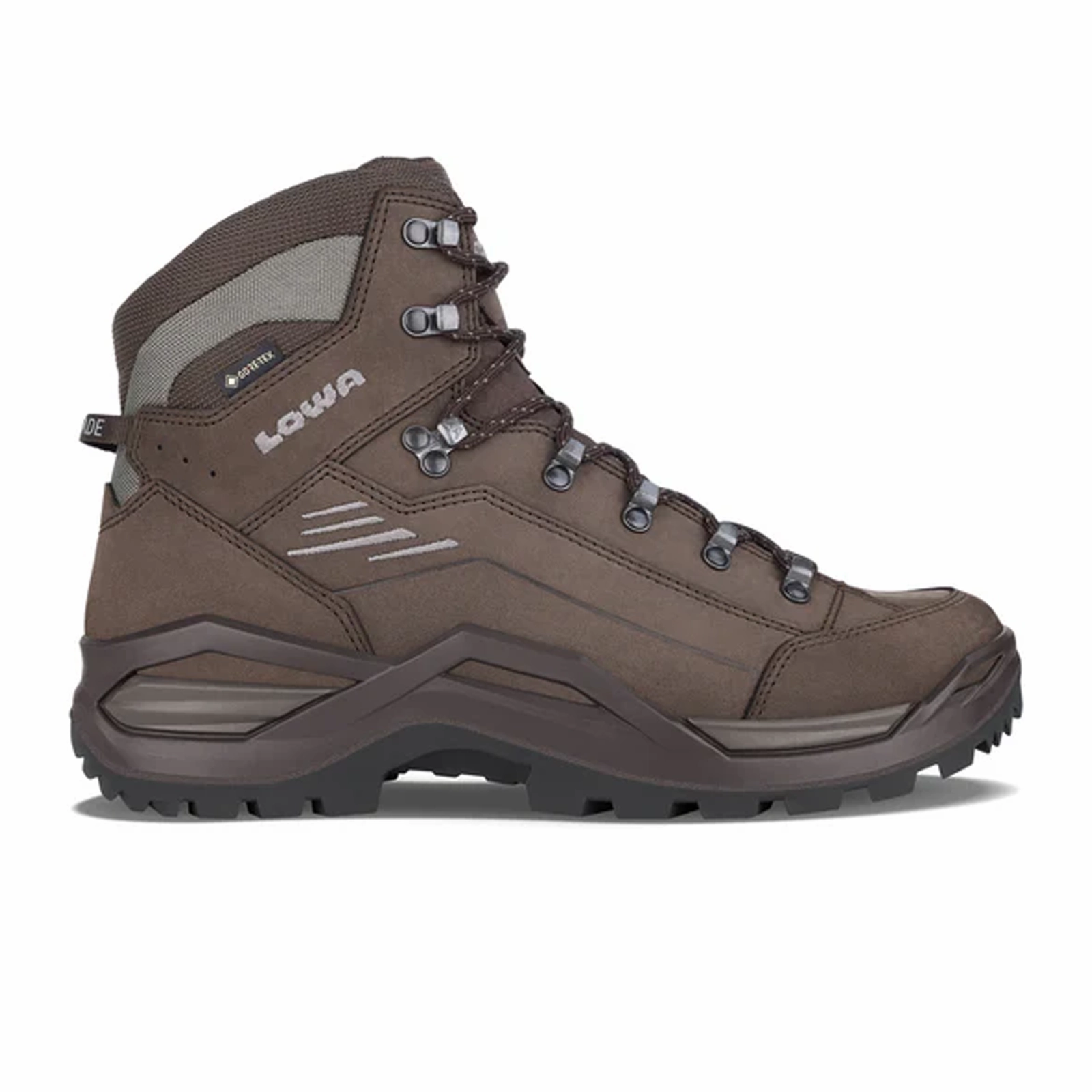 Lowa Renegade EVO GTX Mid Hiking Boot (Men) - Espresso/Seaweed Comfortable Stretch