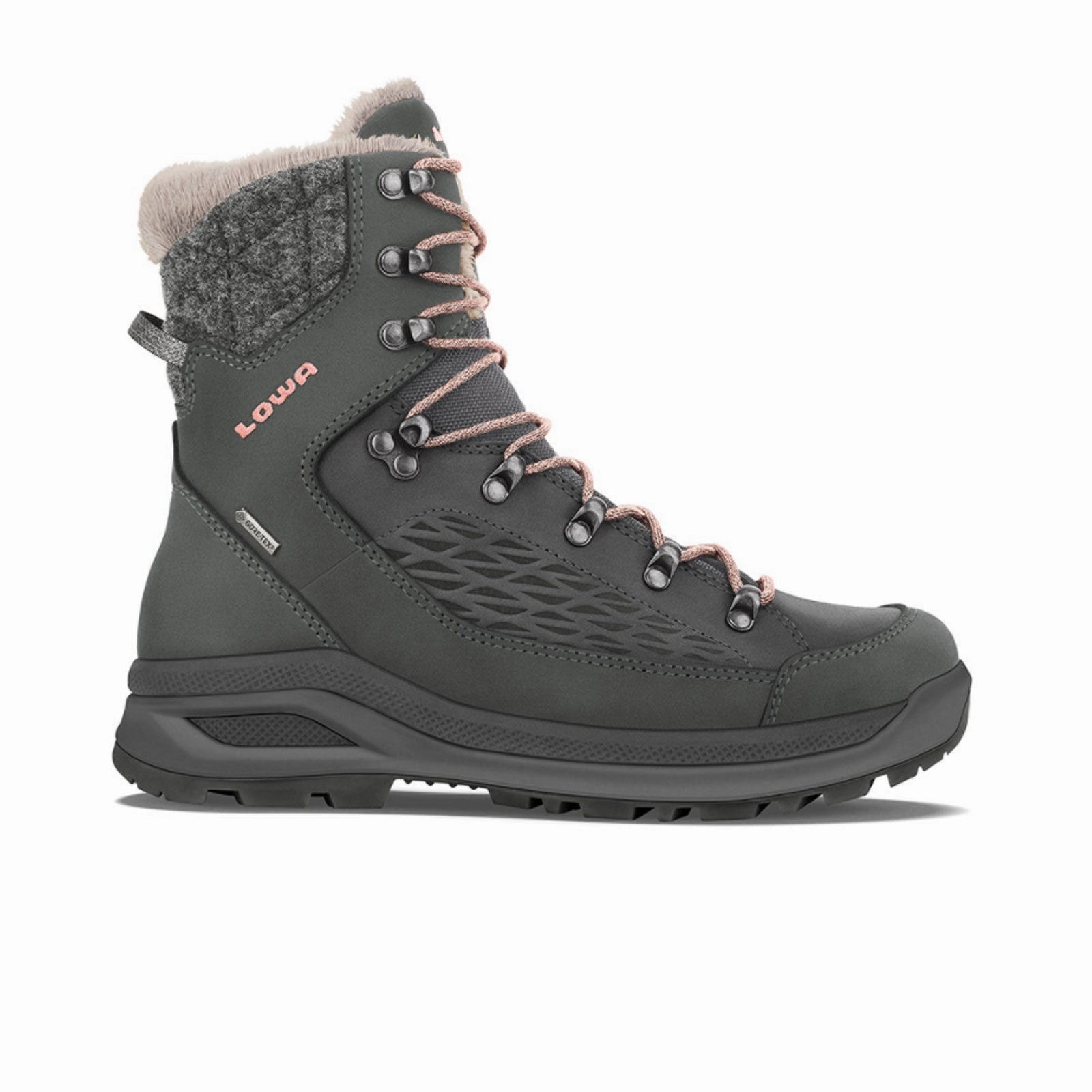 Protective Finish Comfort Seeker Comfort Lining All Day Wear Lowa Renegade Evo Ice GTX Mid Boot (Women) - Anthracite