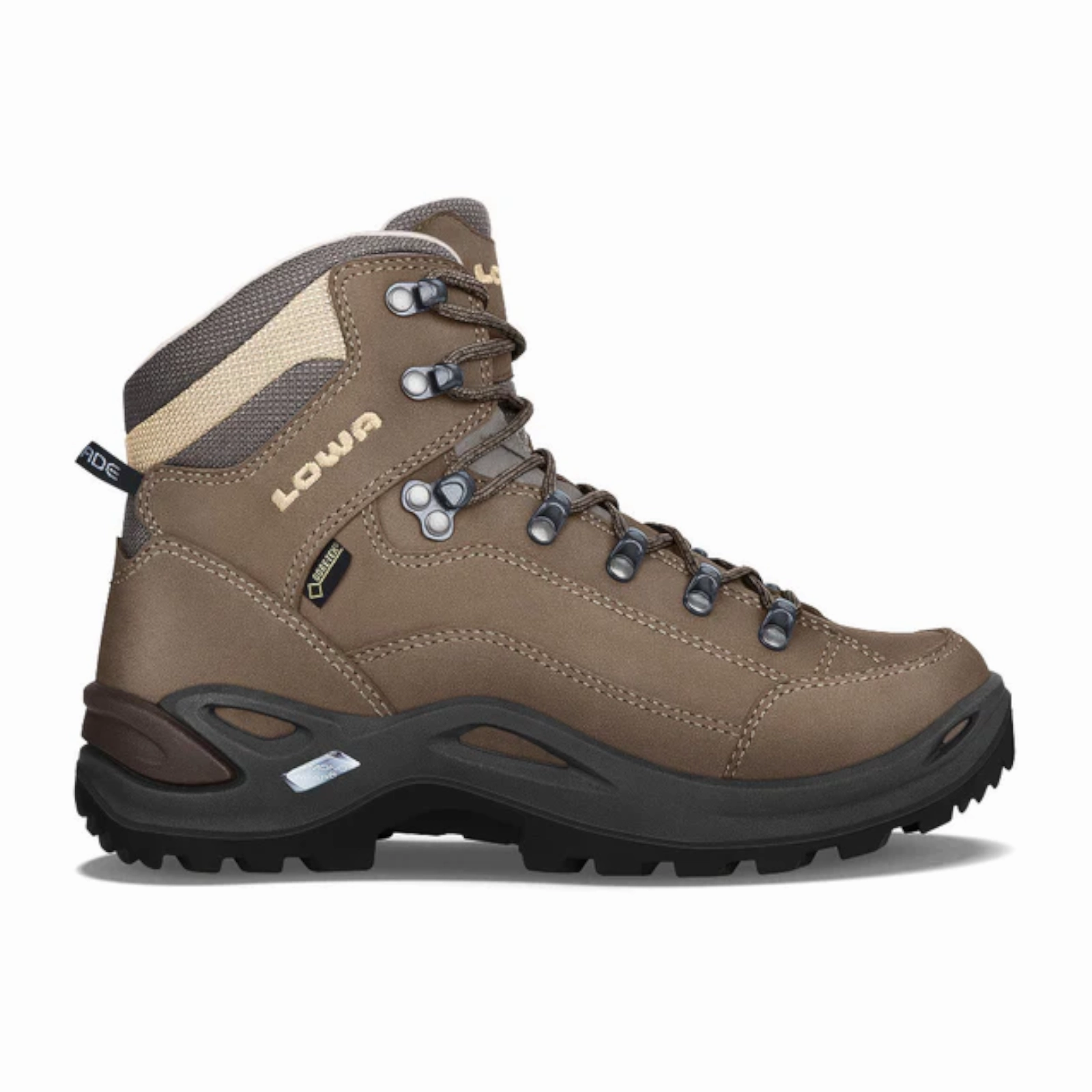 Reinforced toe Cushion Collar Lowa Renegade GTX Mid Hiking Boot (Women) - Stone