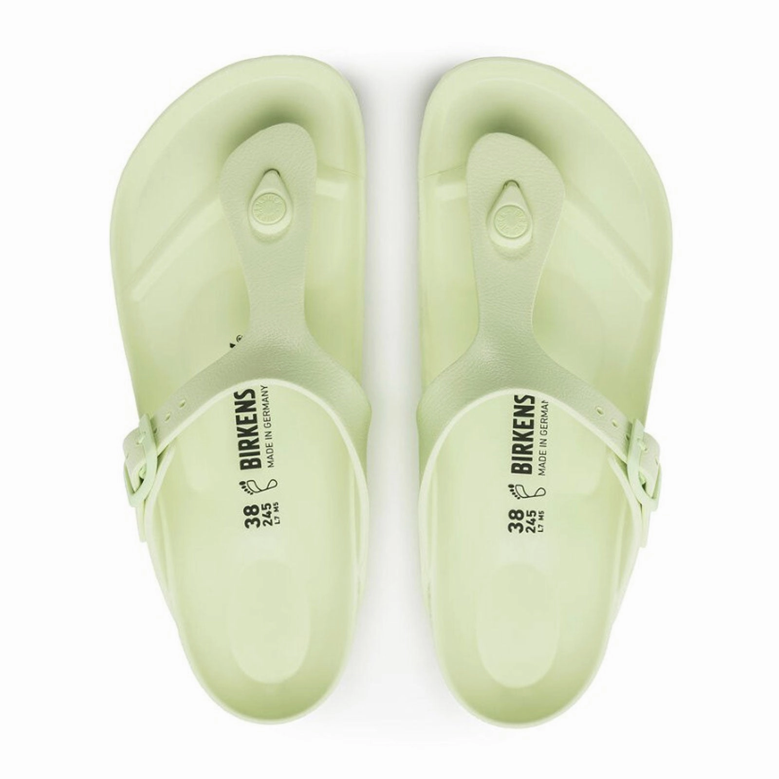 Birkenstock Gizeh EVA Sandal (Women) - Faded Lime Summer Flat Shoes Comfortable beach sandals