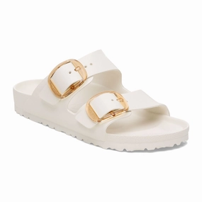 Birkenstock Arizona Big Buckle EVA Slide Sandal (Women) - Eggshell Moisture Wicking Inner Layer