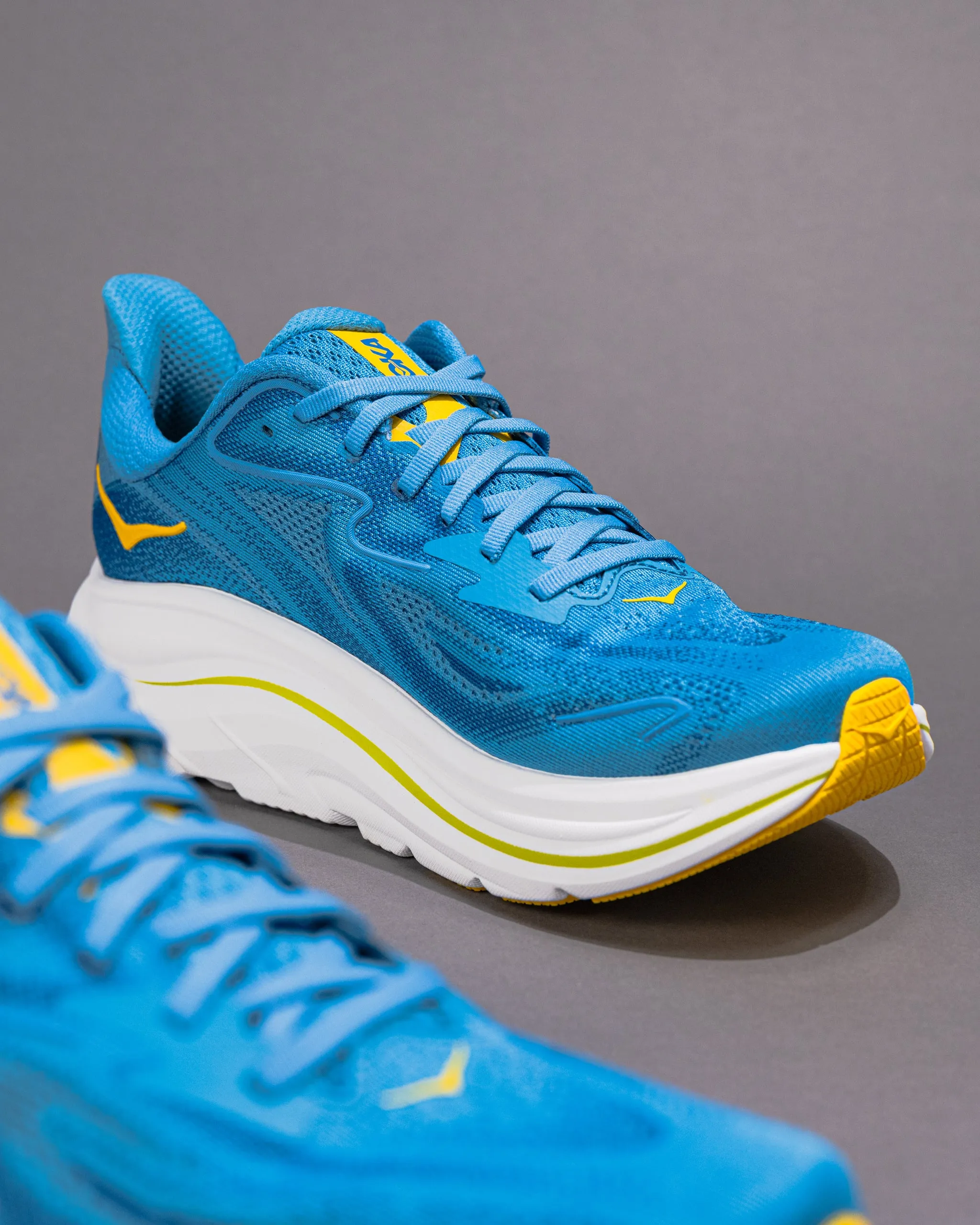 M-CLIFTON 10 - ALPINE BLUE - MESH Air Cushioned Heel