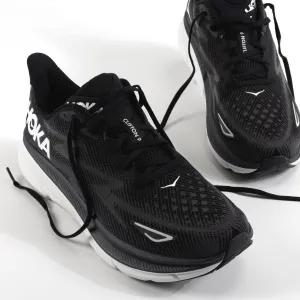 M-CLIFTON 9 - BLACK - MESH classic - look Leather Sole