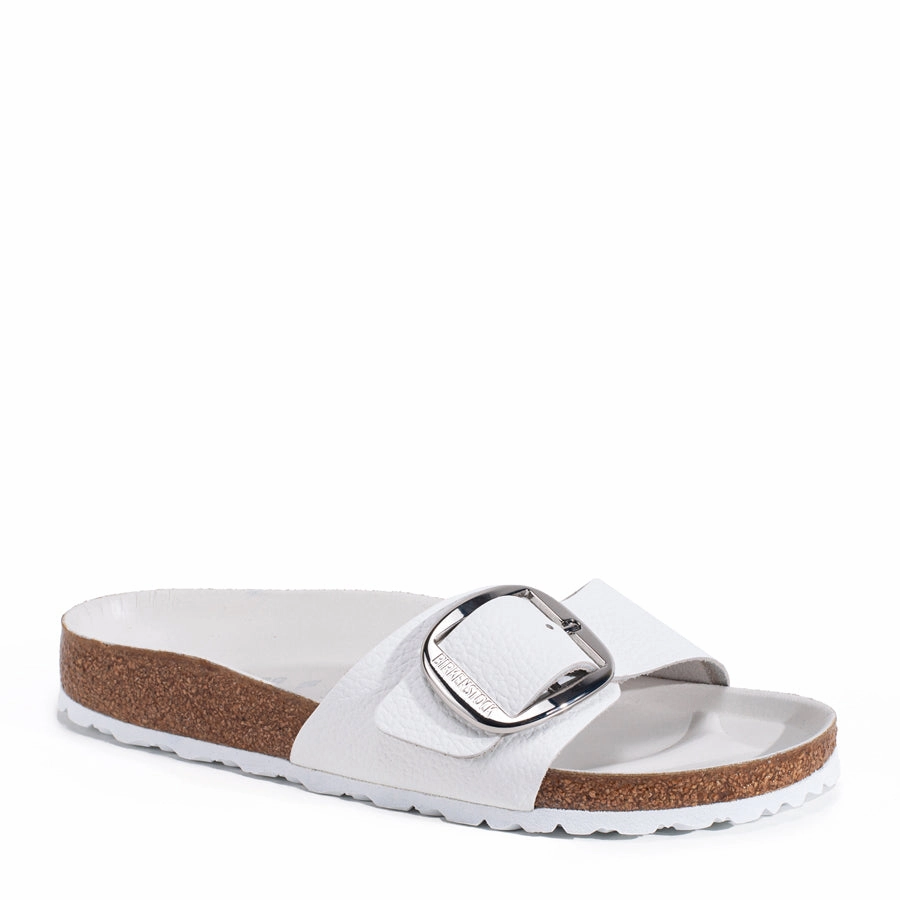MADRID BIG BUCKLE - WHITE - LEATHER runner