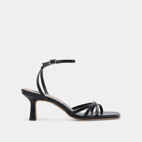 Travel Essential MANJI HEELS MIDNIGHT PATENT LEATHER