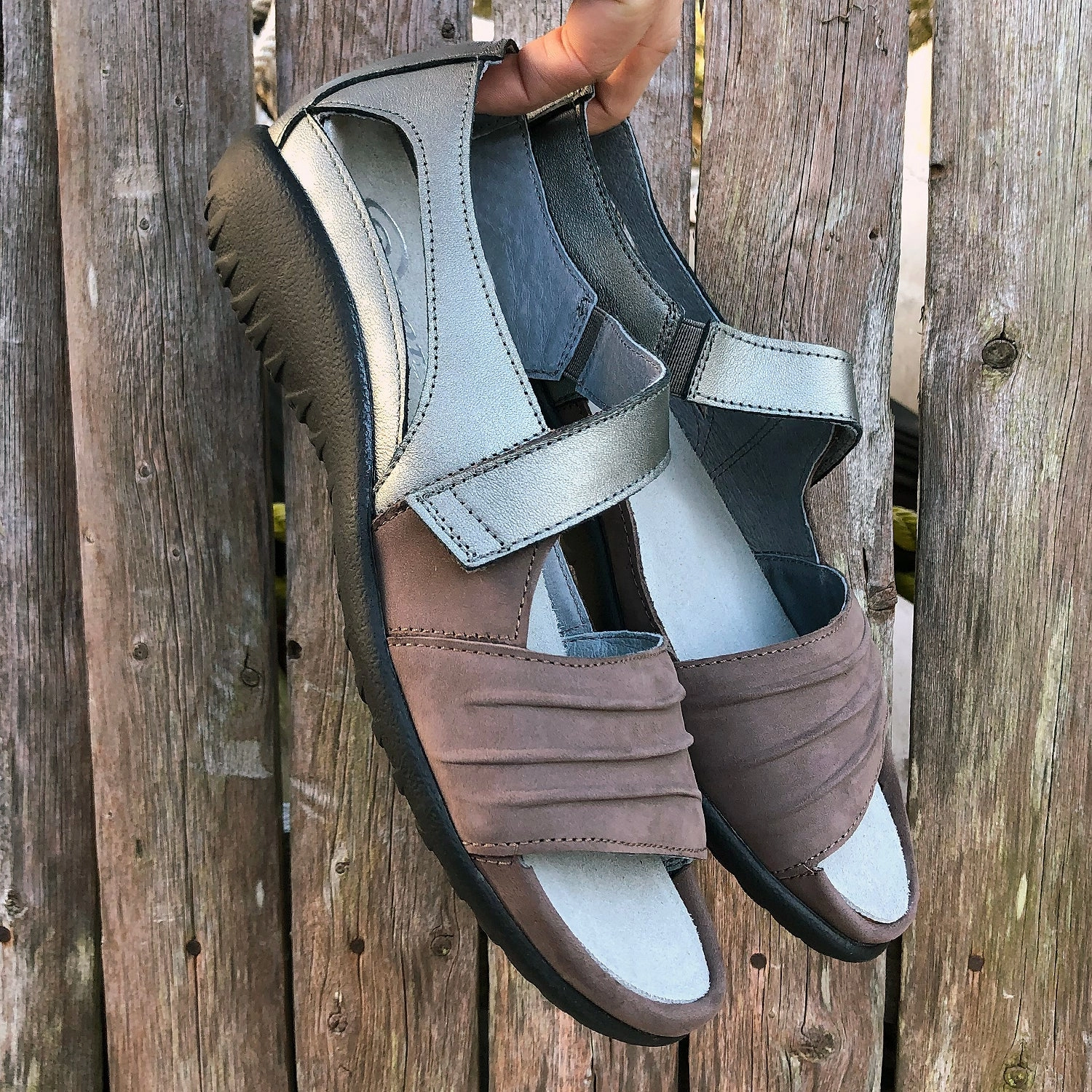 PAPAKI - SHITAKE - LEATHER Compression Resistant Midsoles