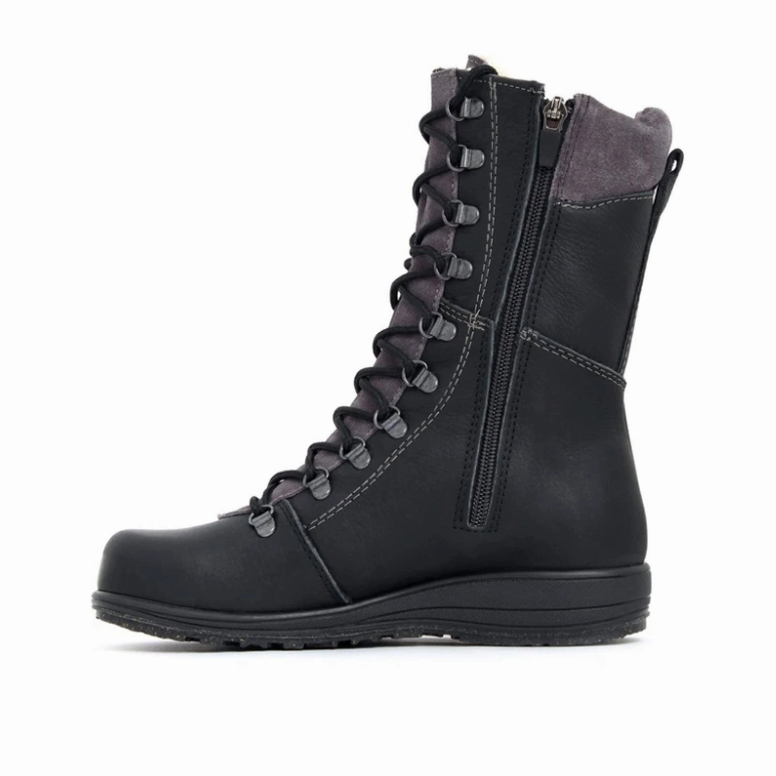 Martino Banff Mid Boot (Women) - Black/Grey Milan Shine Light Step
