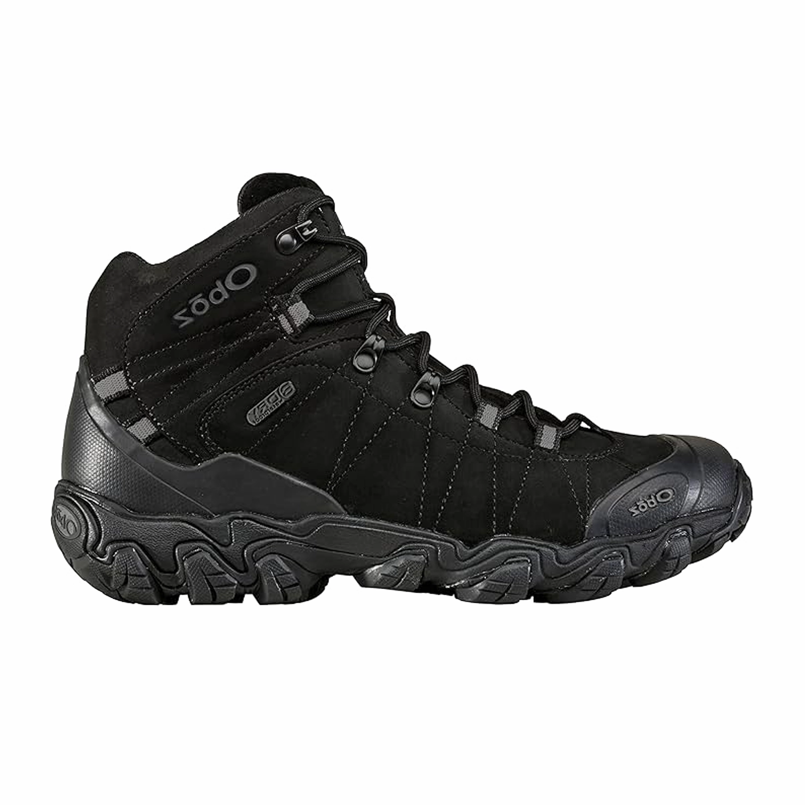 Outdoor Protection ReinforcedHeel Oboz Bridger Mid B-DRY Hiking Boot (Men) - Midnight Black