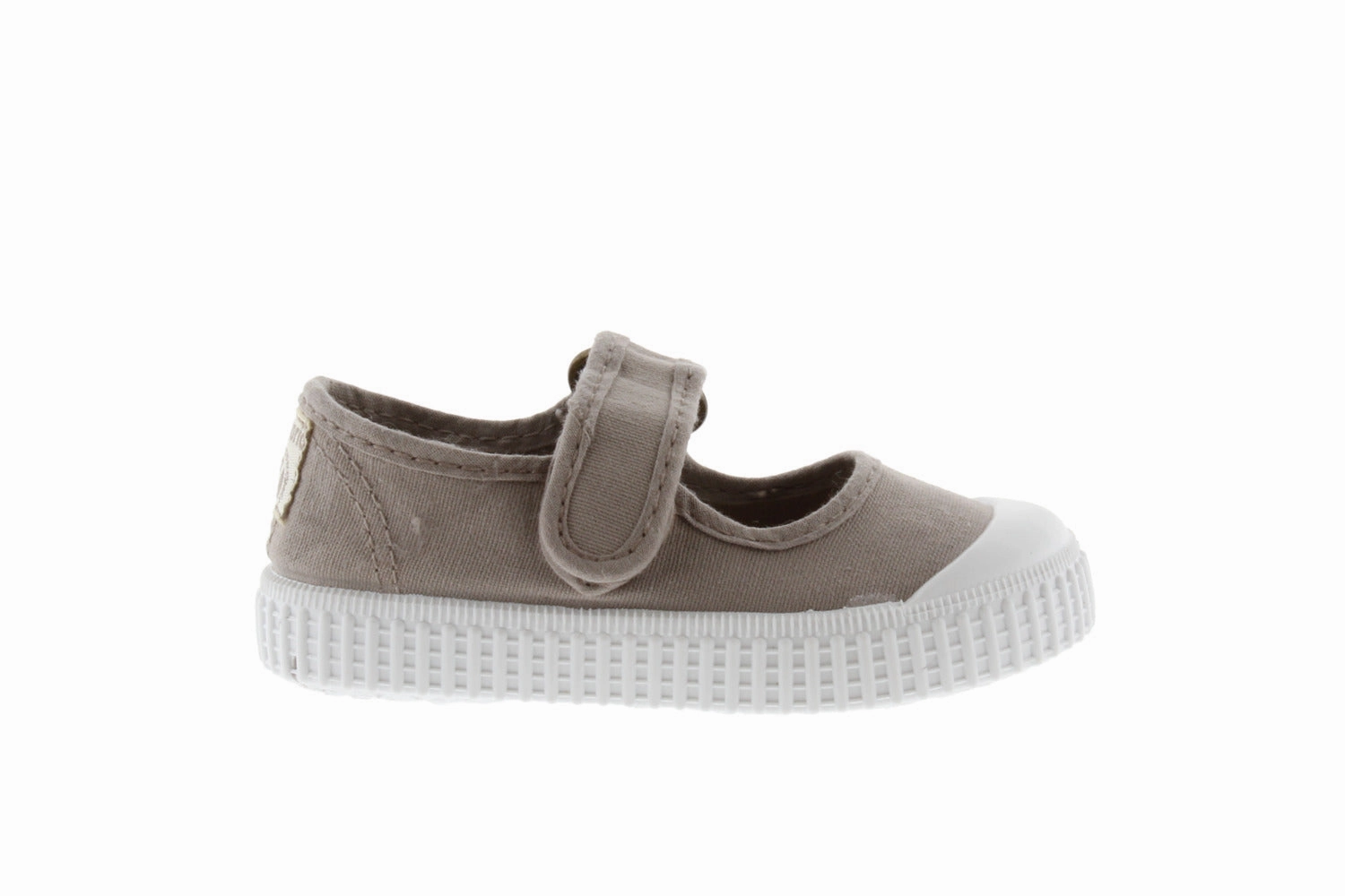 Cone Heel Mercedes Mary Jane in Beige