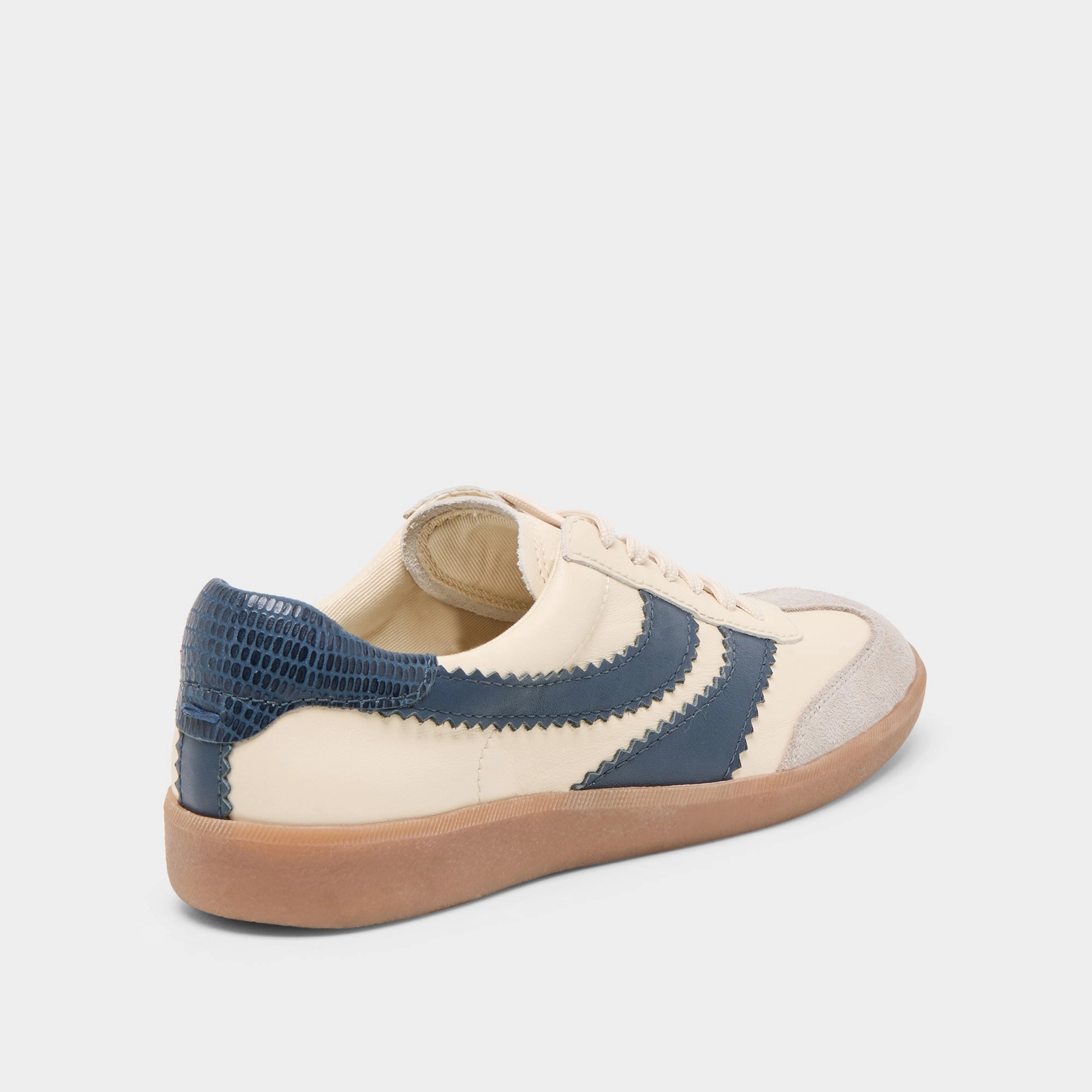 Supportive Fit MERIT SNEAKERS WHITE NAVY LEATHER