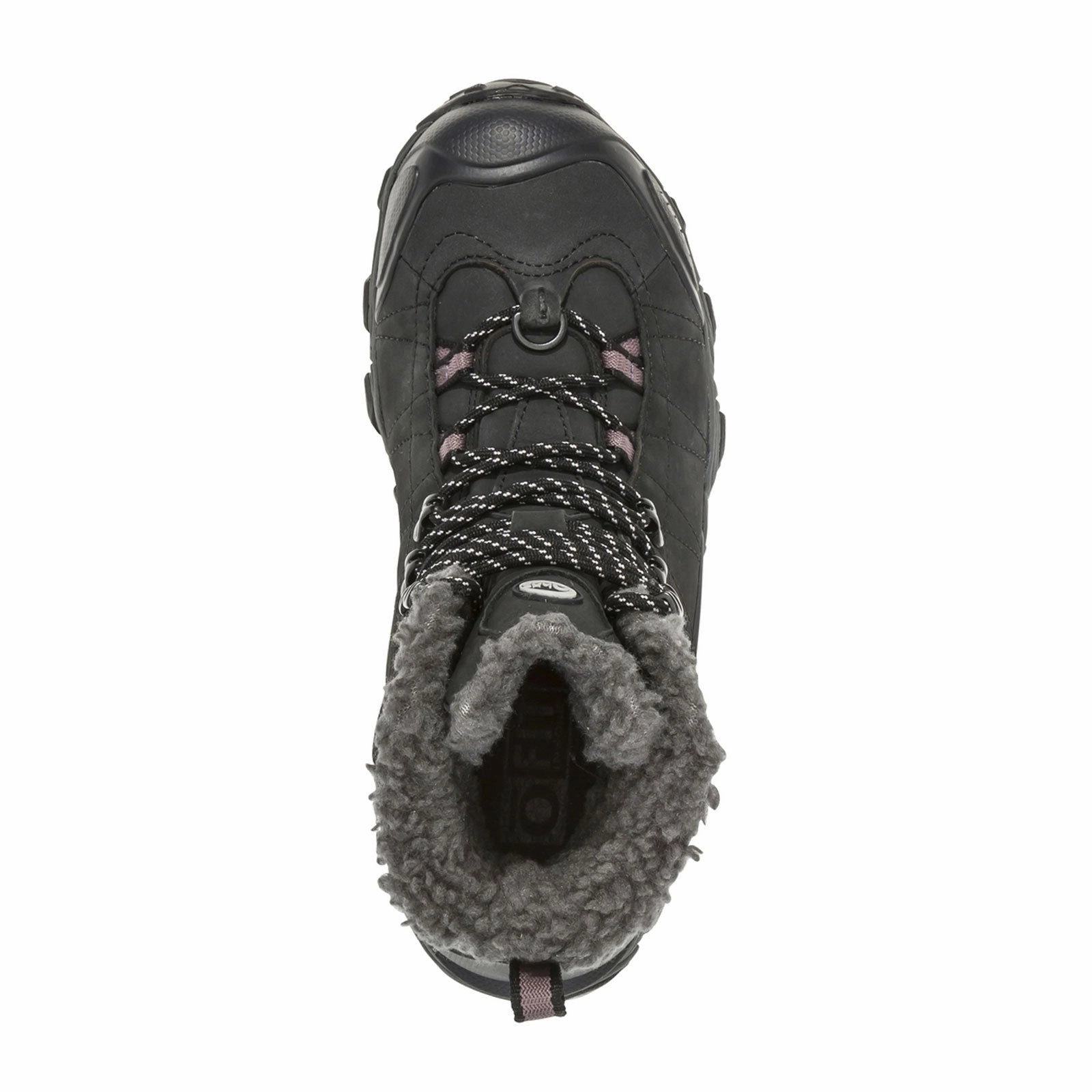 Oboz Bridger 7" Insulated B-DRY Winter Hiking Boot (Women) - Black Grippy Outsole Daily Walks PullOn