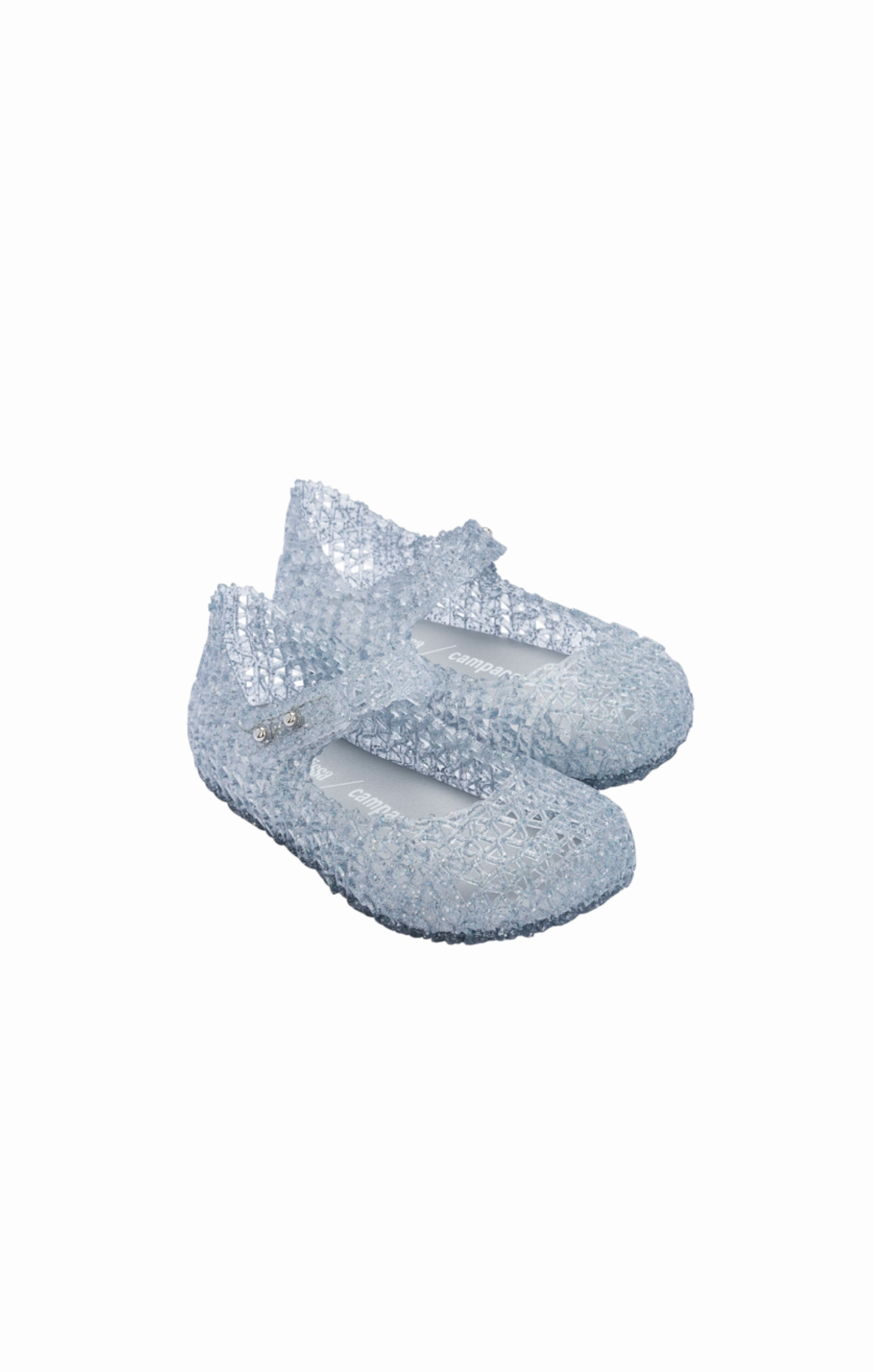 Eco Friendly Sole Mini Campana Papel - Clear Glitter