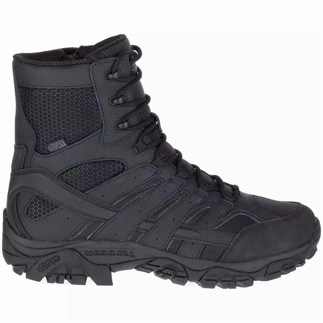 wide - fitting Reinforced Toe Guard Moab 2 Women's Tactical Work Boots Wp 8" Tactical Black