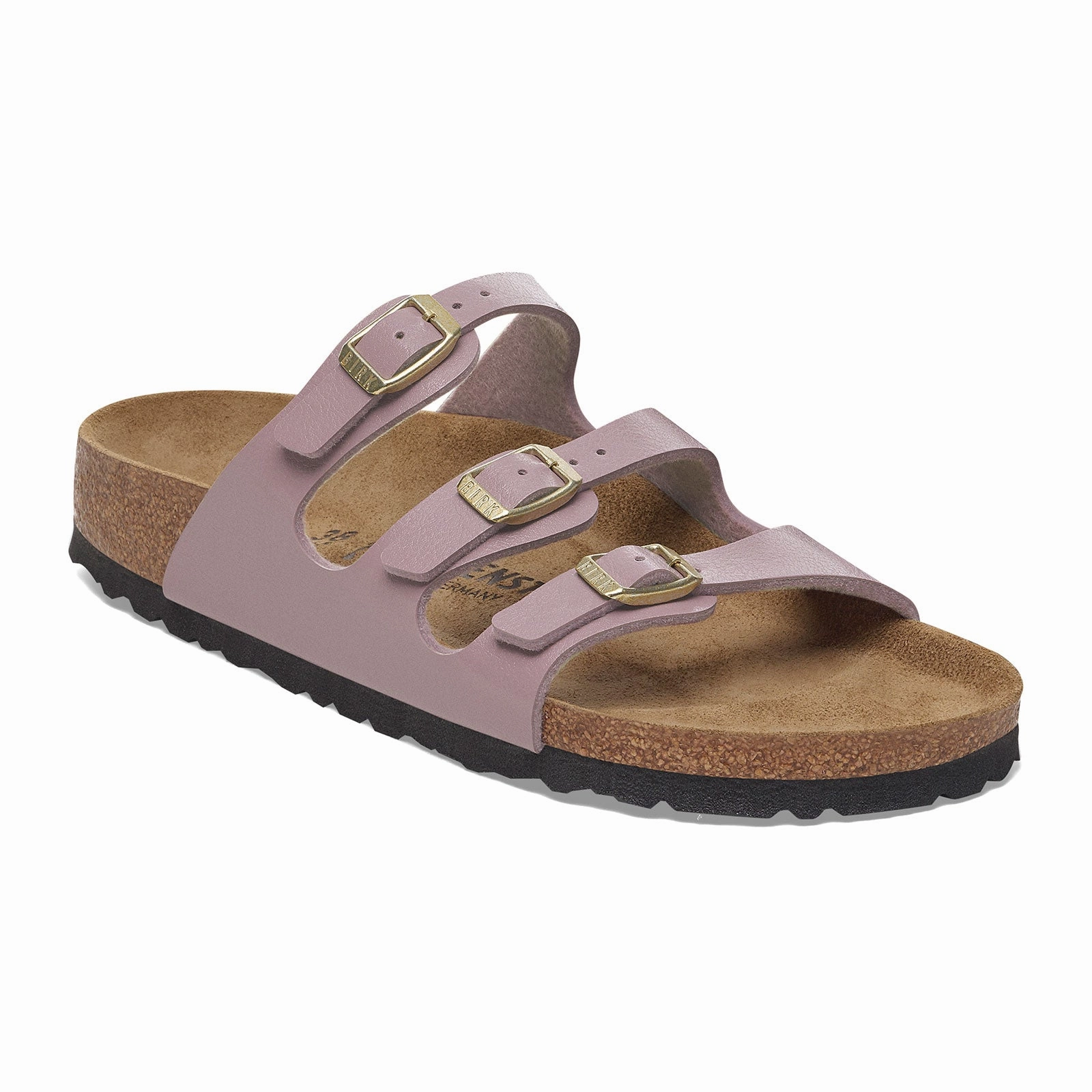 Birkenstock Florida Slide Sandal (Women) - Graceful Faded Purple Birko-Flor morning run
