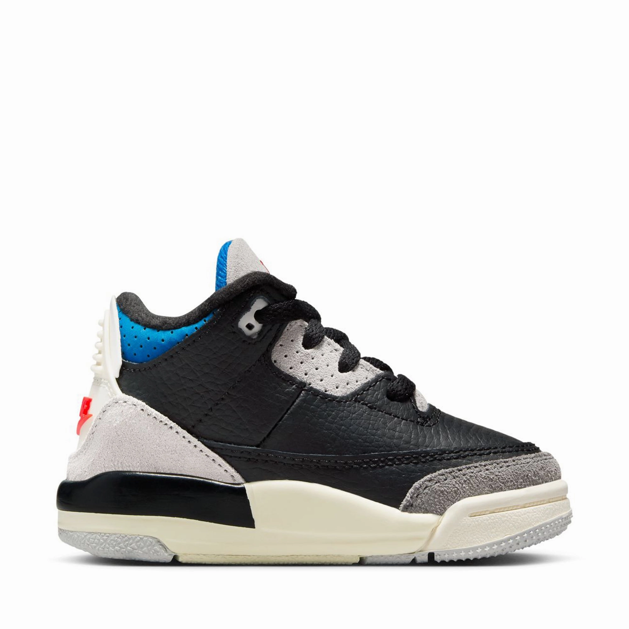 Protective Finish All Day Wear Narrow Fit Jordan 3 Retro OG 'Rare Air' (TD) - Black/Chile Red