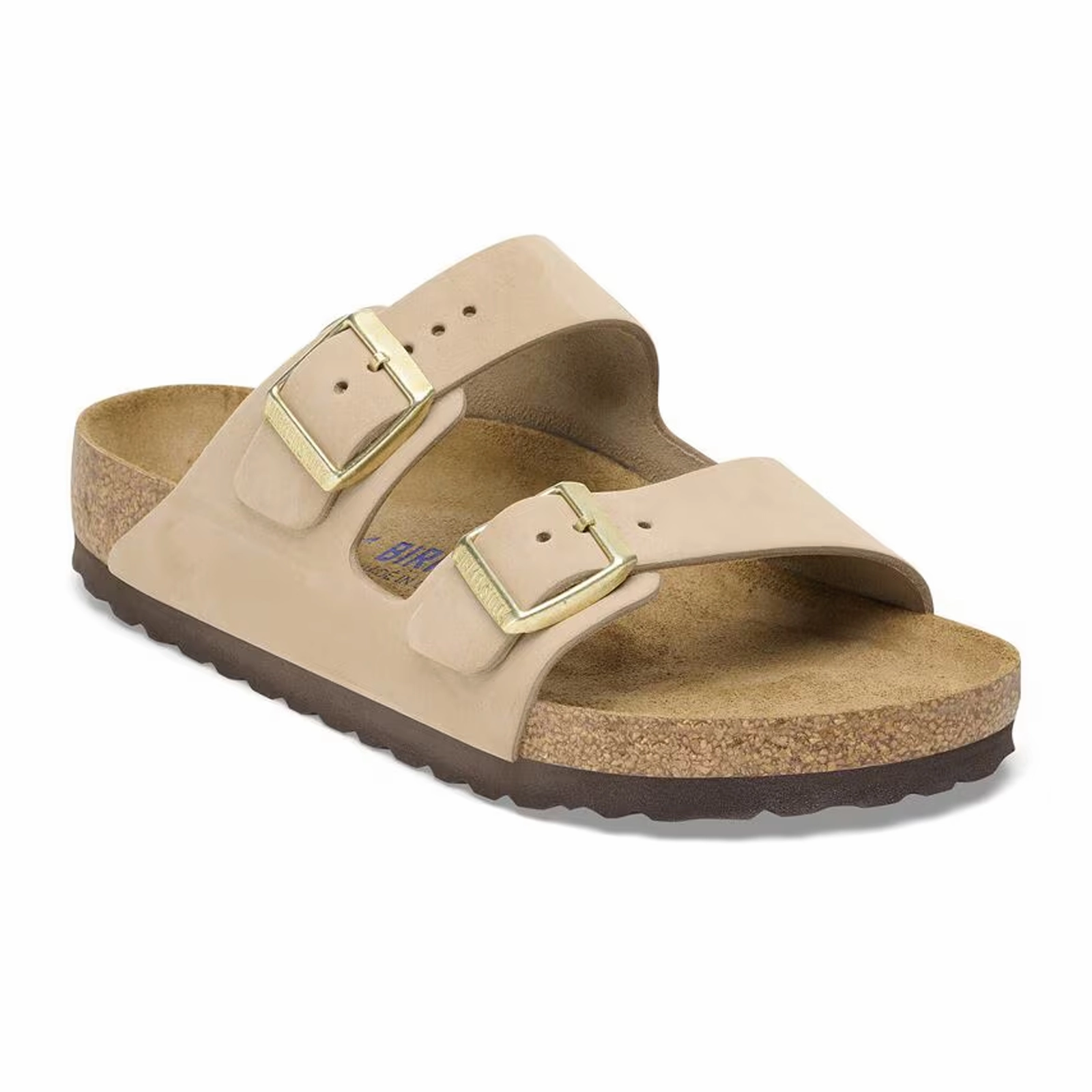 Date Soft Summer Open Toe Shoes Birkenstock Arizona Soft Footbed Slide Sandal (Women) - Sandcastle Nubuck