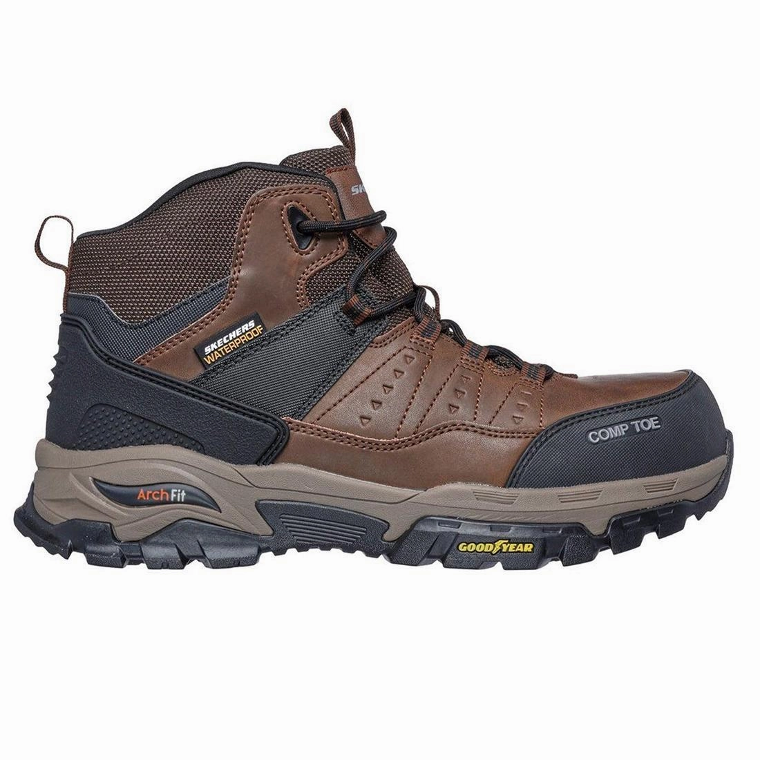 Men's Tarver Arch Fit Composite-Toe Waterproof Work Boot Wide Fit Compatibility