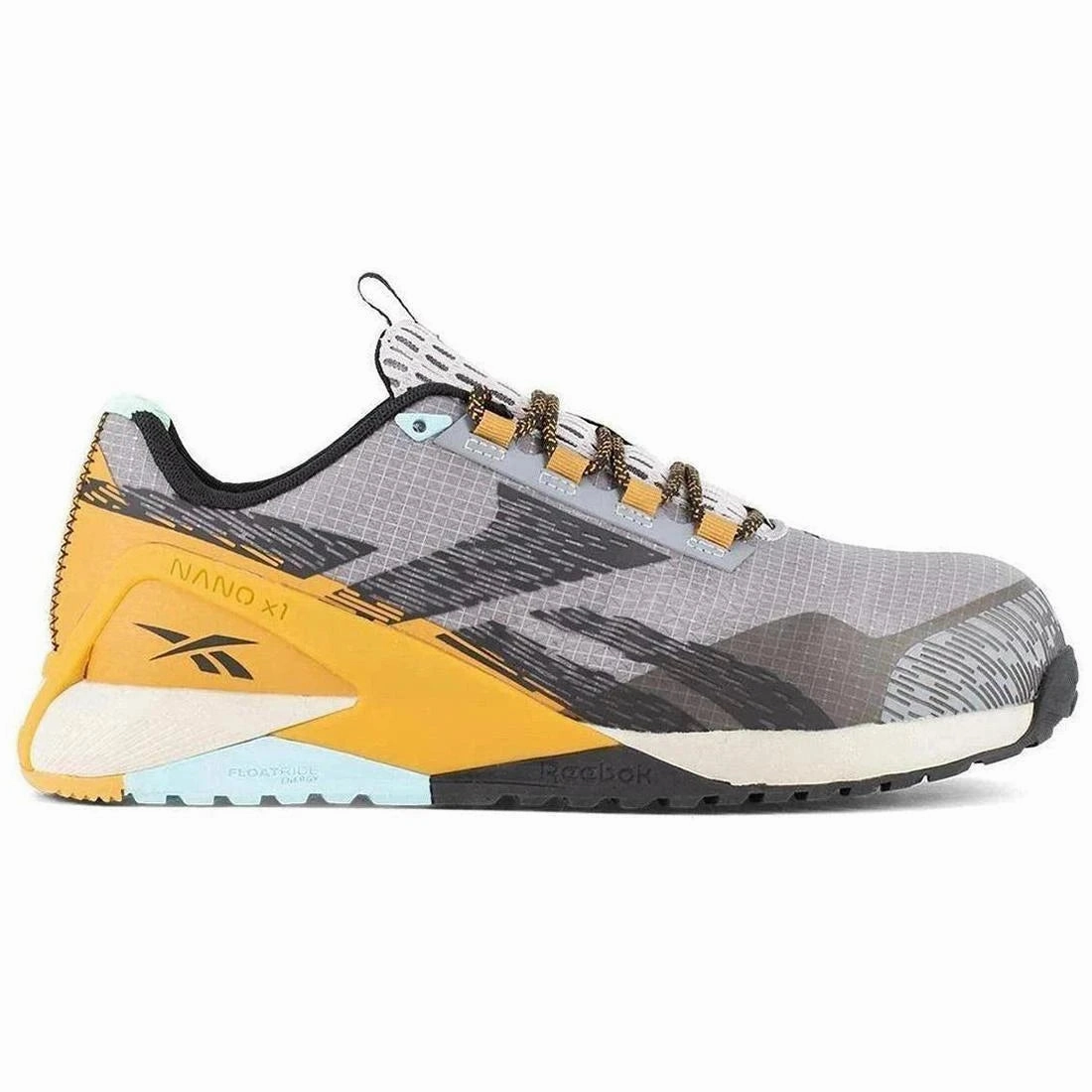 Compression Molded Foam Nano X1 Adventure Composite-Toe Athletic Work Shoe Yellow/Gray